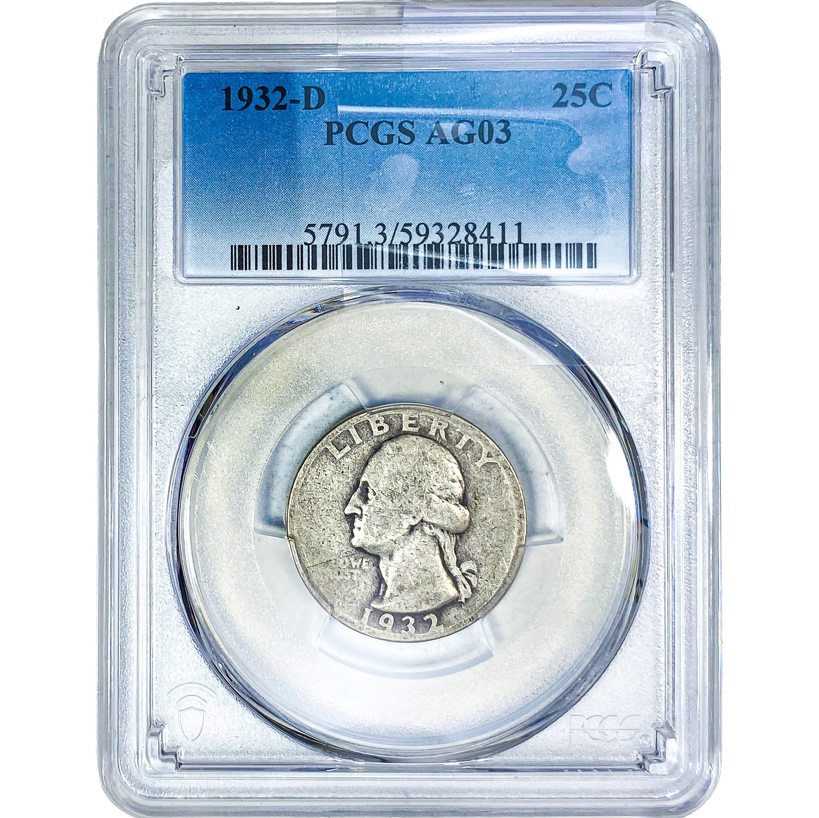 1932-D Washington Silver Quarter PCGS AG03 (1 of 2)