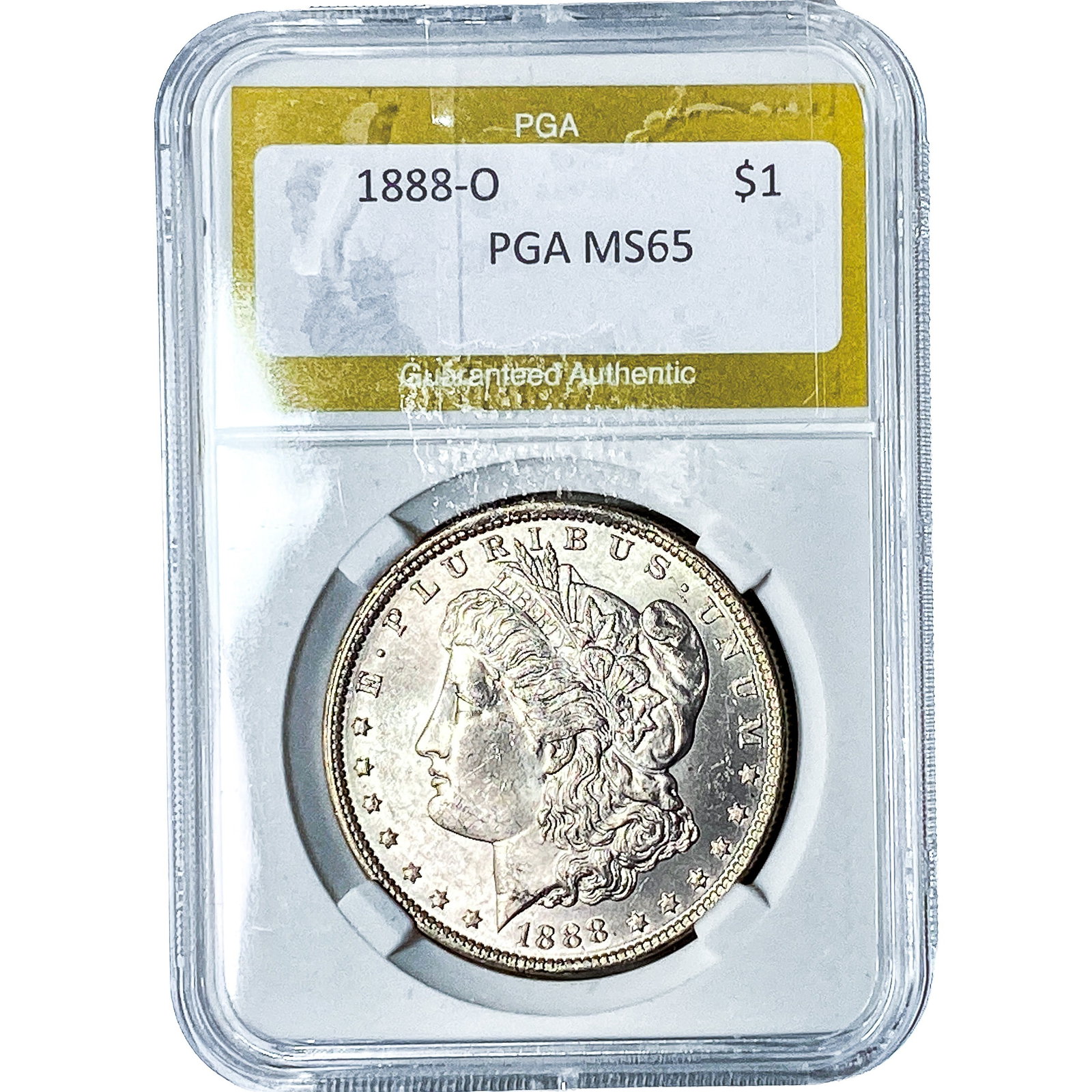 1888-O Morgan Silver Dollar PGA MS65: 1888-O Morgan Silver Dollar PGA MS65