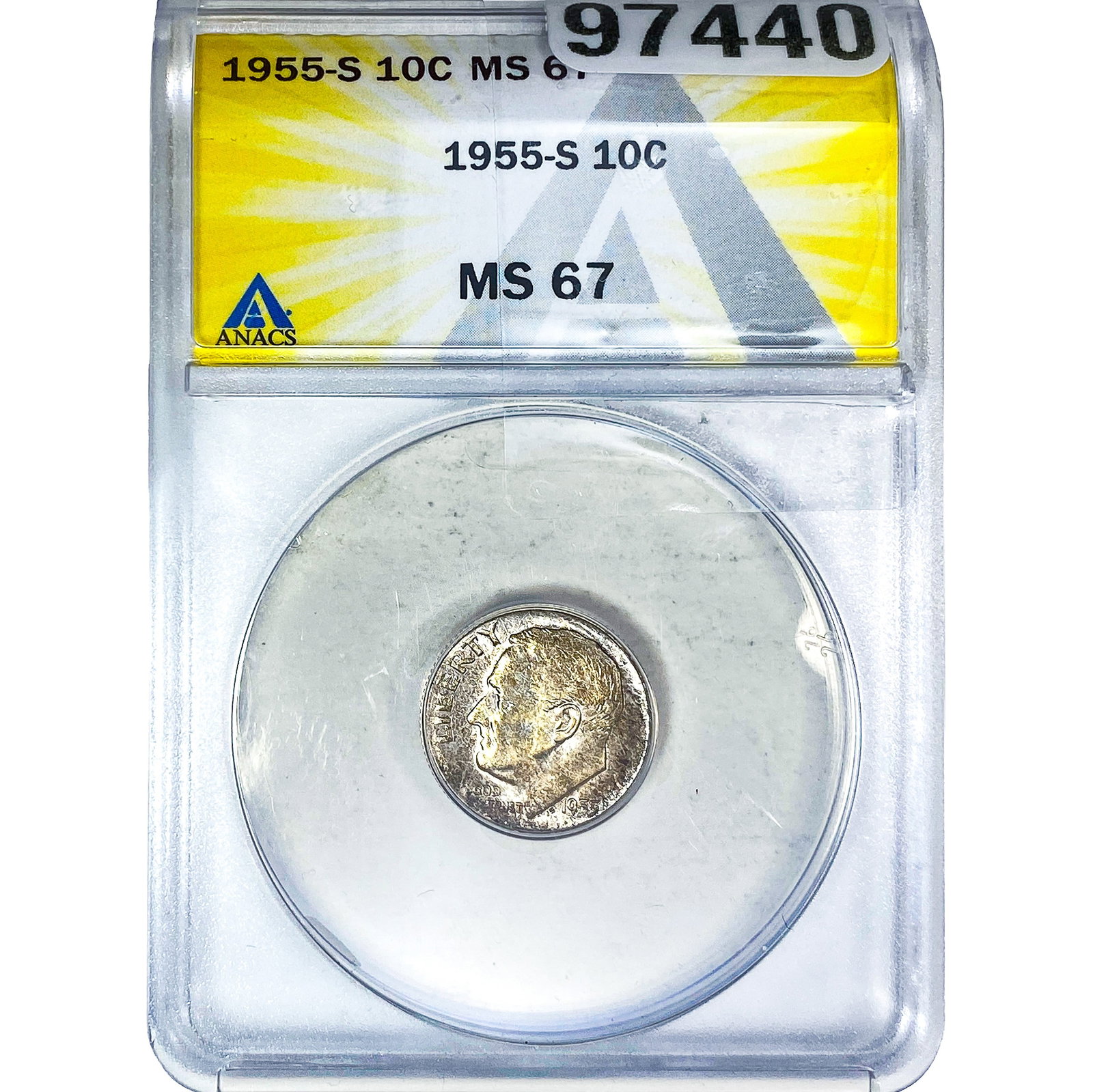 1955-S Roosevelt Dime ANACS MS67 (1 of 2)