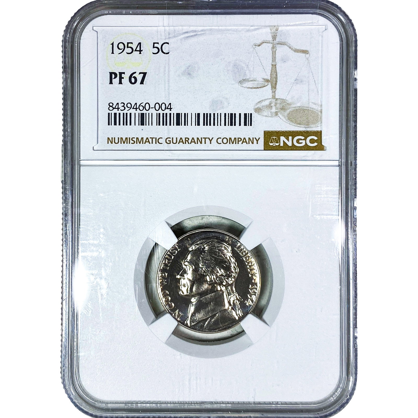 1954 Jefferson Nickel NGC PF67 (1 of 2)