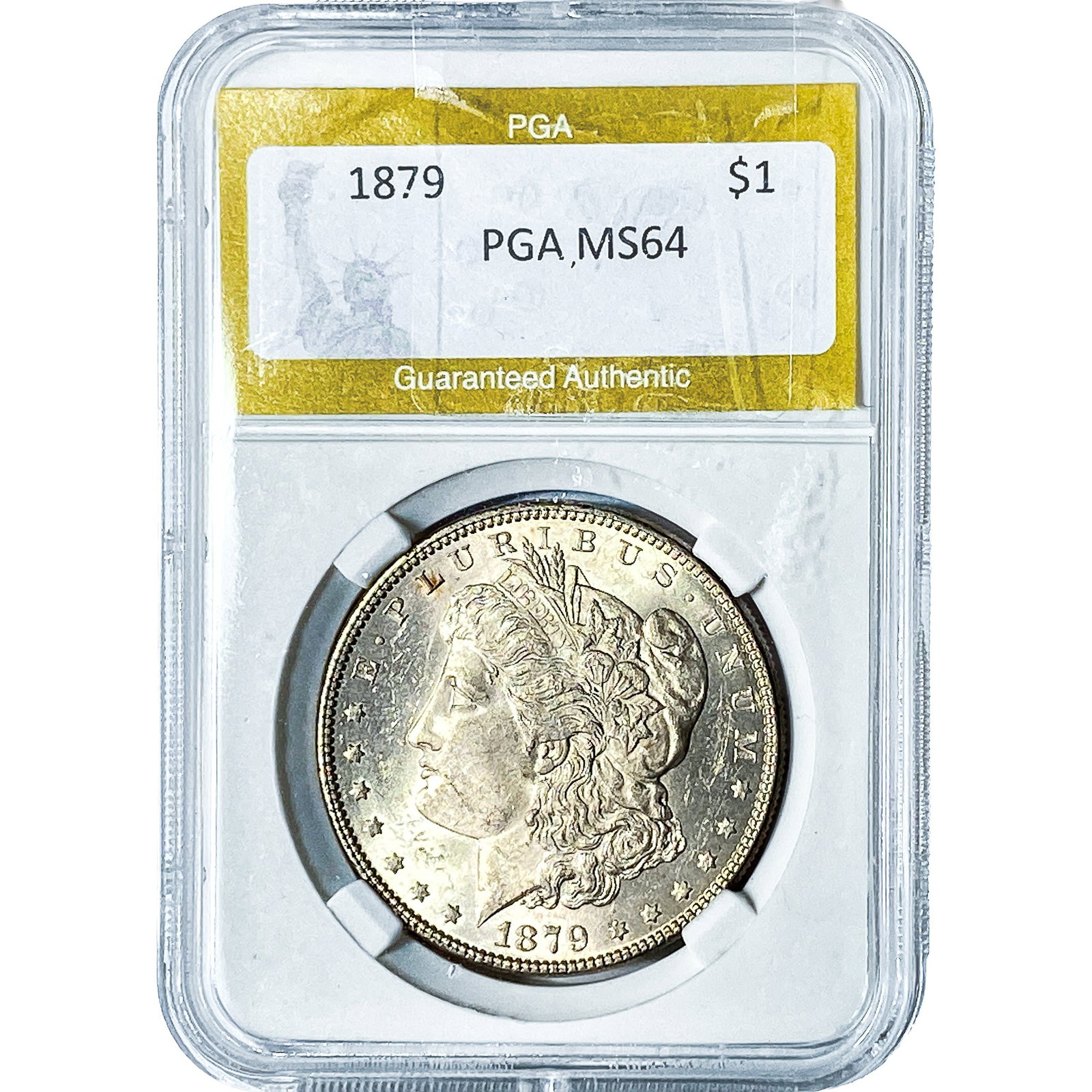 1879 Morgan Silver Dollar PGA MS64: 1879 Morgan Silver Dollar PGA MS64