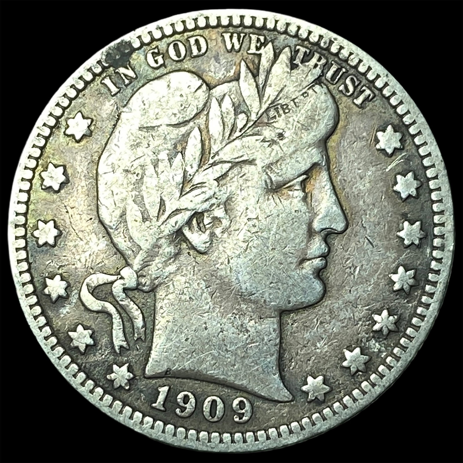 1909 Barber Quarter NEARLY UNCIRCULATED (1 of 2)