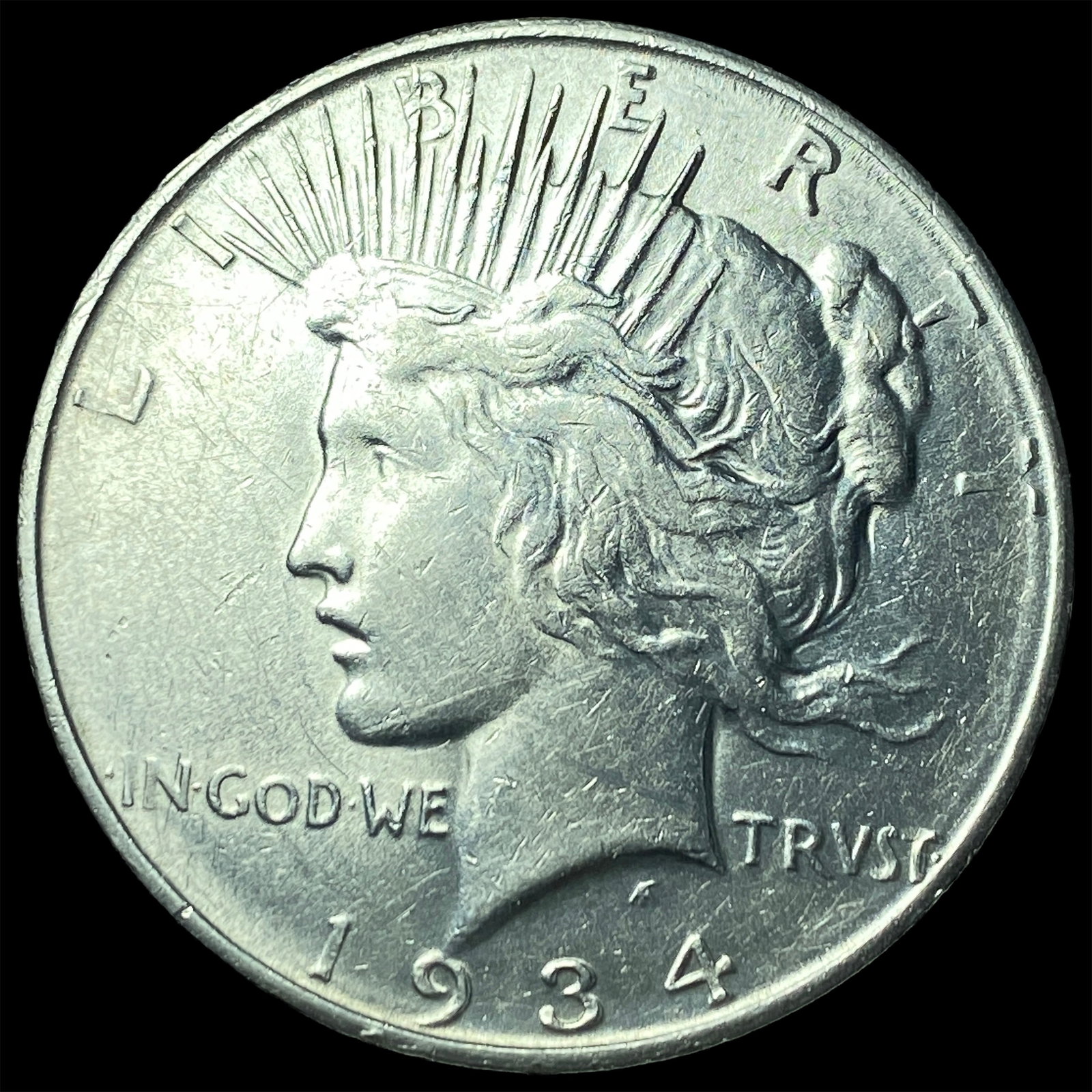 1934-D Silver Peace Dollar CLOSELY UNCIRCULATED: 1934-D Silver Peace Dollar CLOSELY UNCIRCULATED