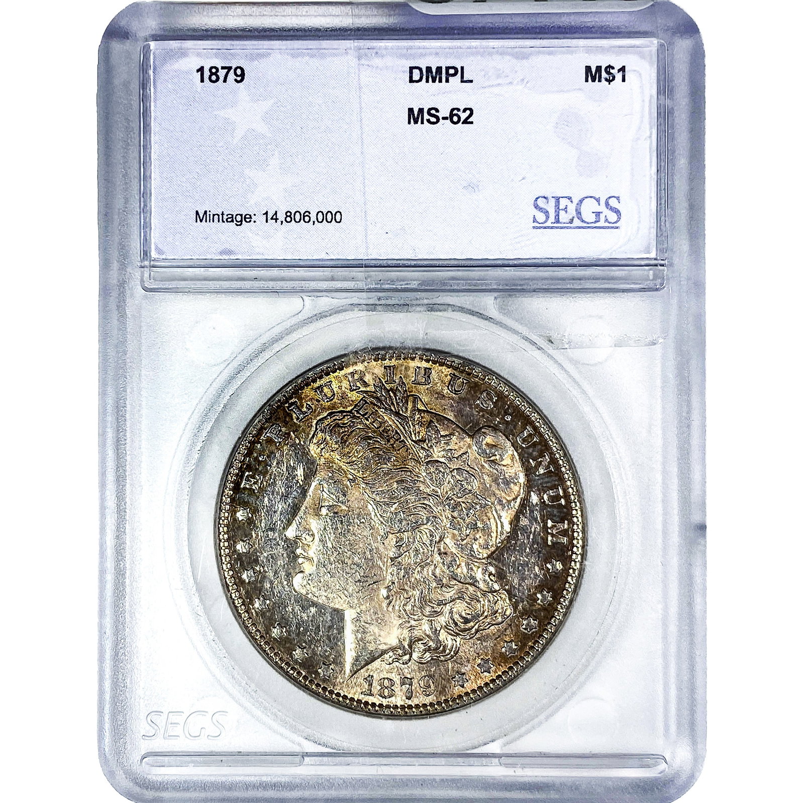 1879 Morgan Silver Dollar SEGS MS62 (1 of 2)