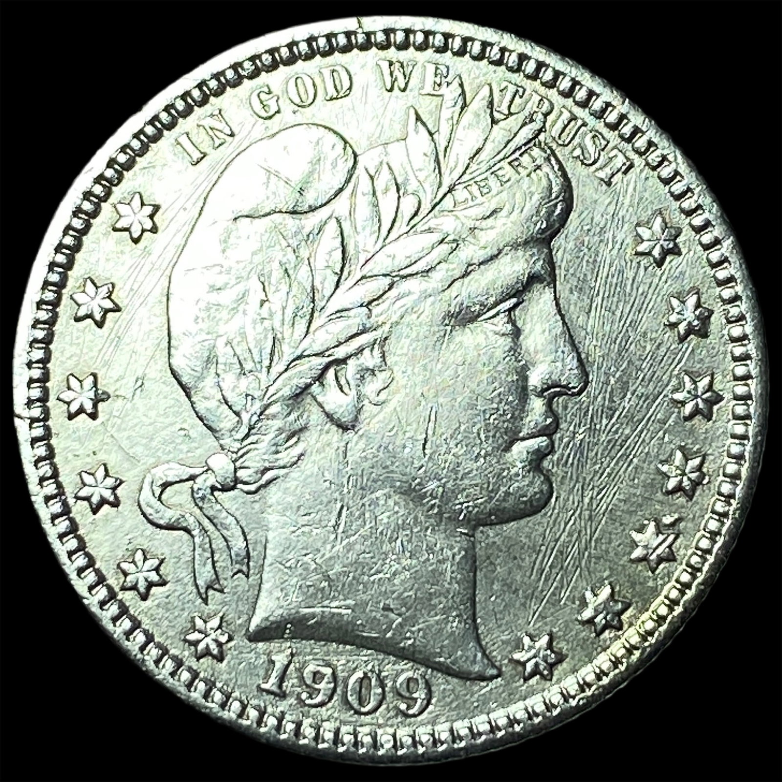 1909-S Silver Barber Quarter CHOICE AU (1 of 2)