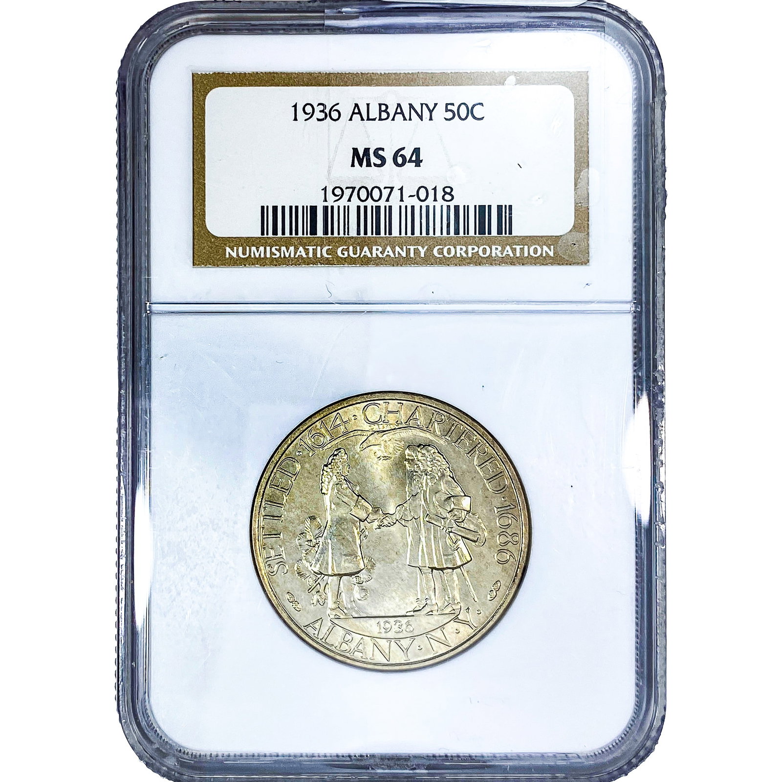 1936 Albany Half Dollar NGC MS64 (1 of 2)