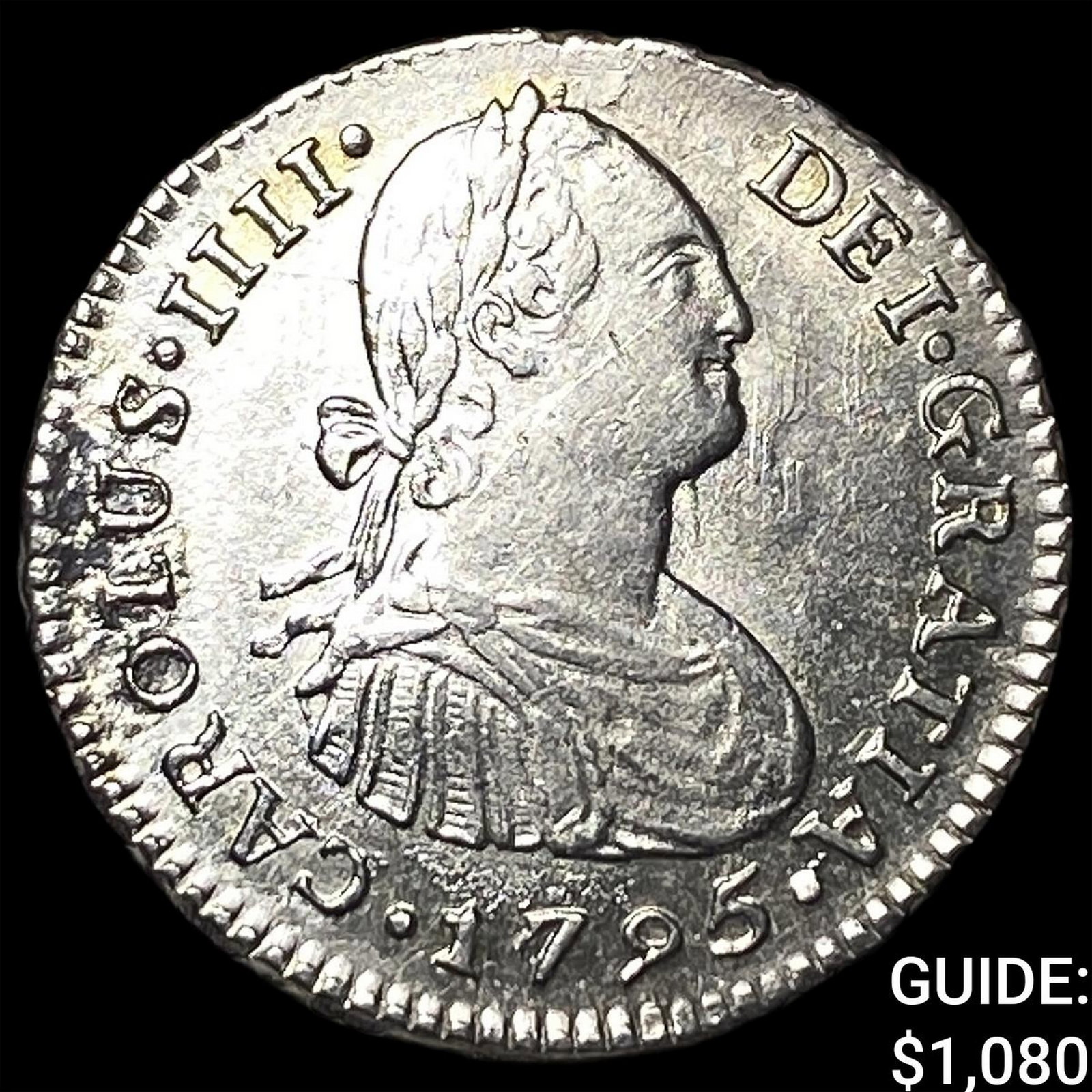 1795-IJ Peru Charles IV Silver 1 Real (1 of 2)