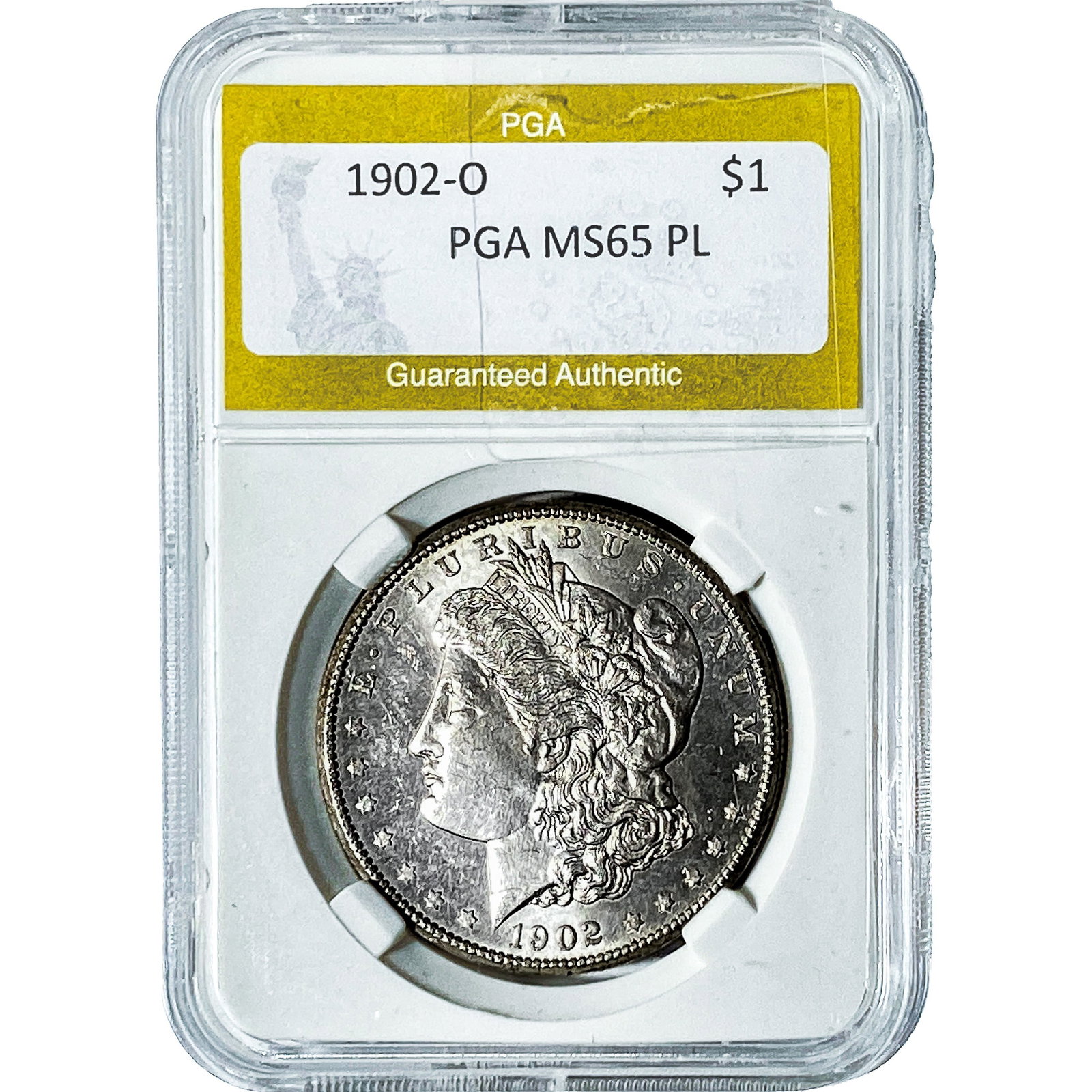 1902-O Morgan Silver Dollar PGA MS65 PL (1 of 2)