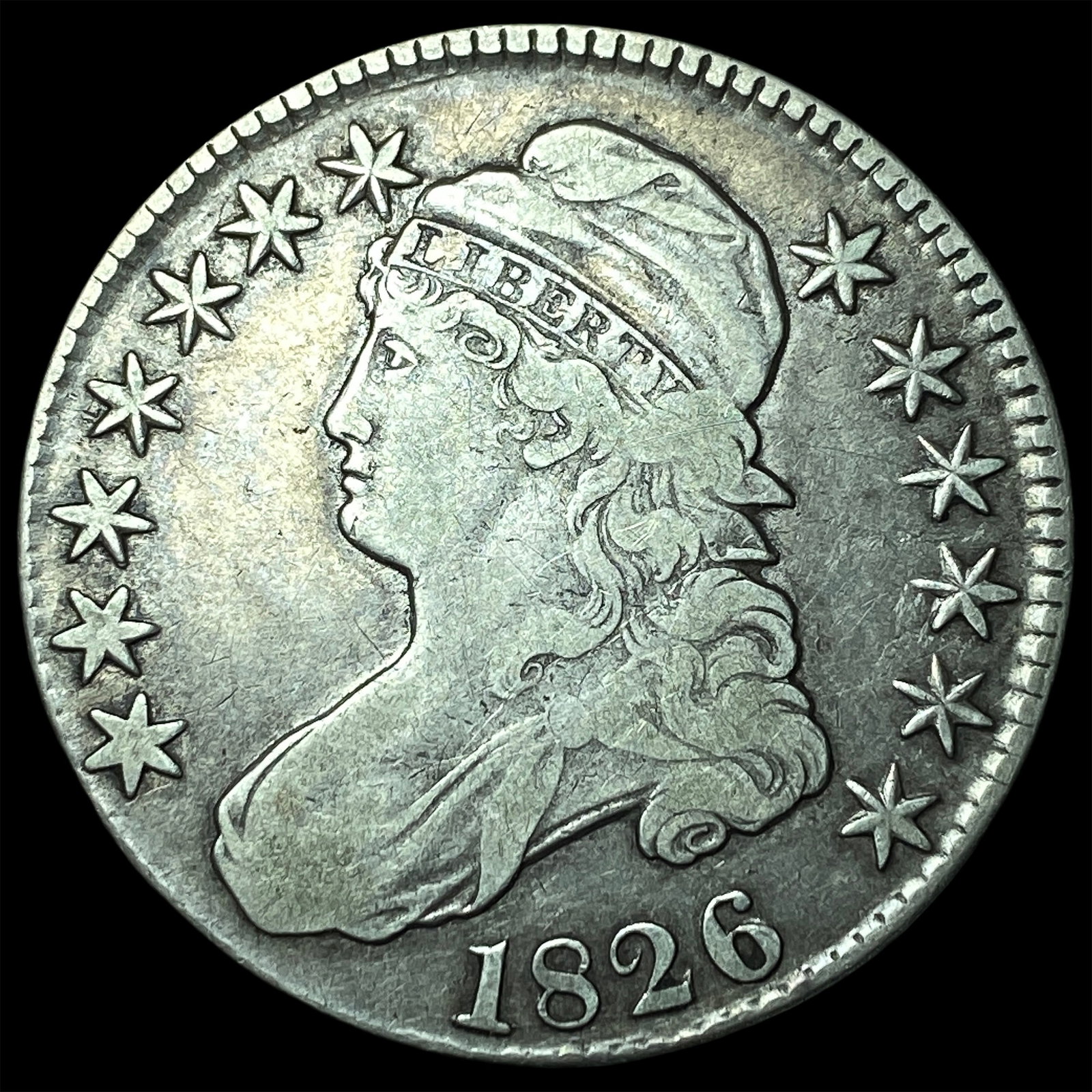 1826 Capped Bust Half Dollar LIGHTLY CIRCULATED (1 of 2)