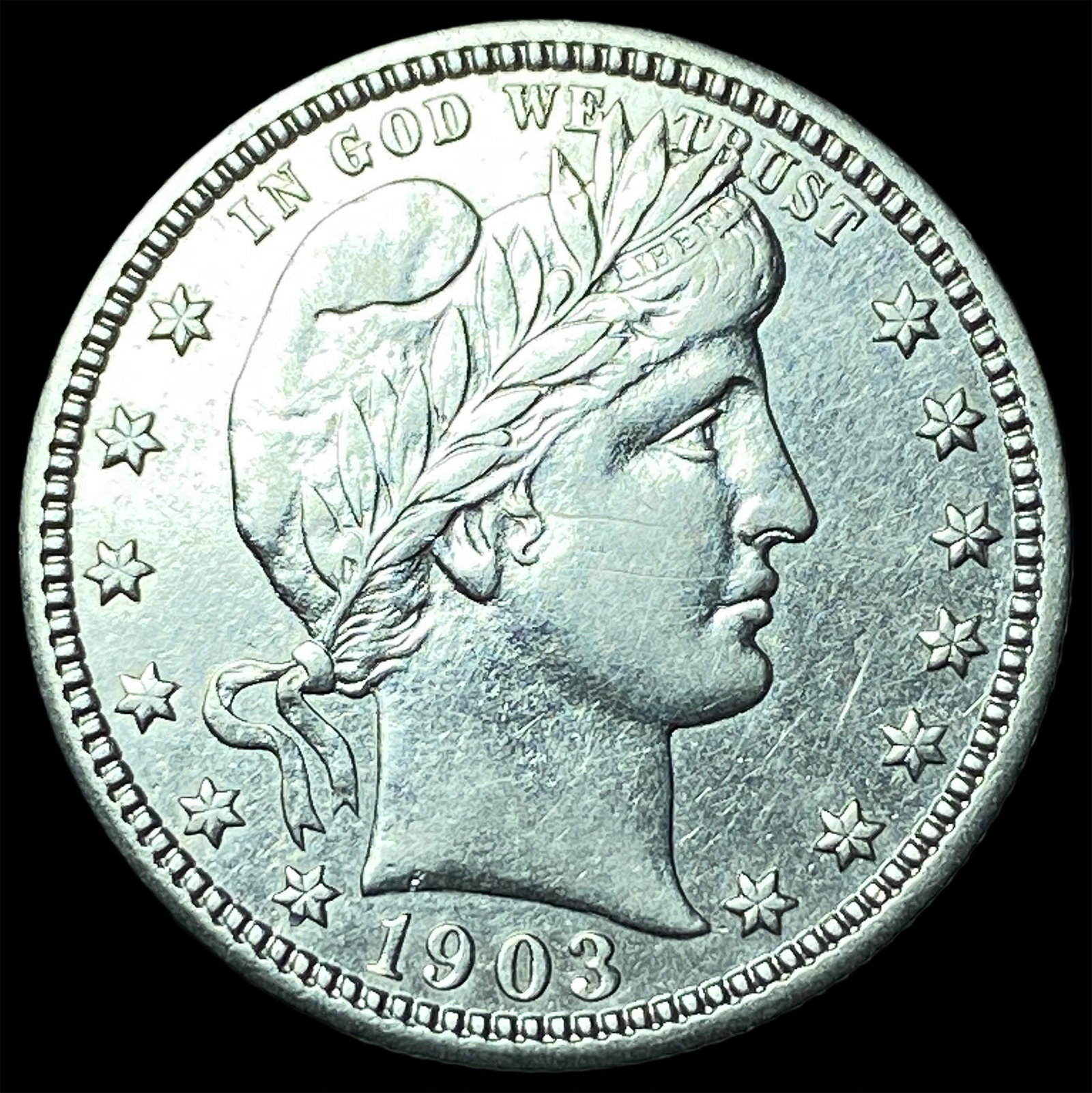 1903 Barber Silver Quarter UNCIRCULATED: 1903 Barber Silver Quarter UNCIRCULATED