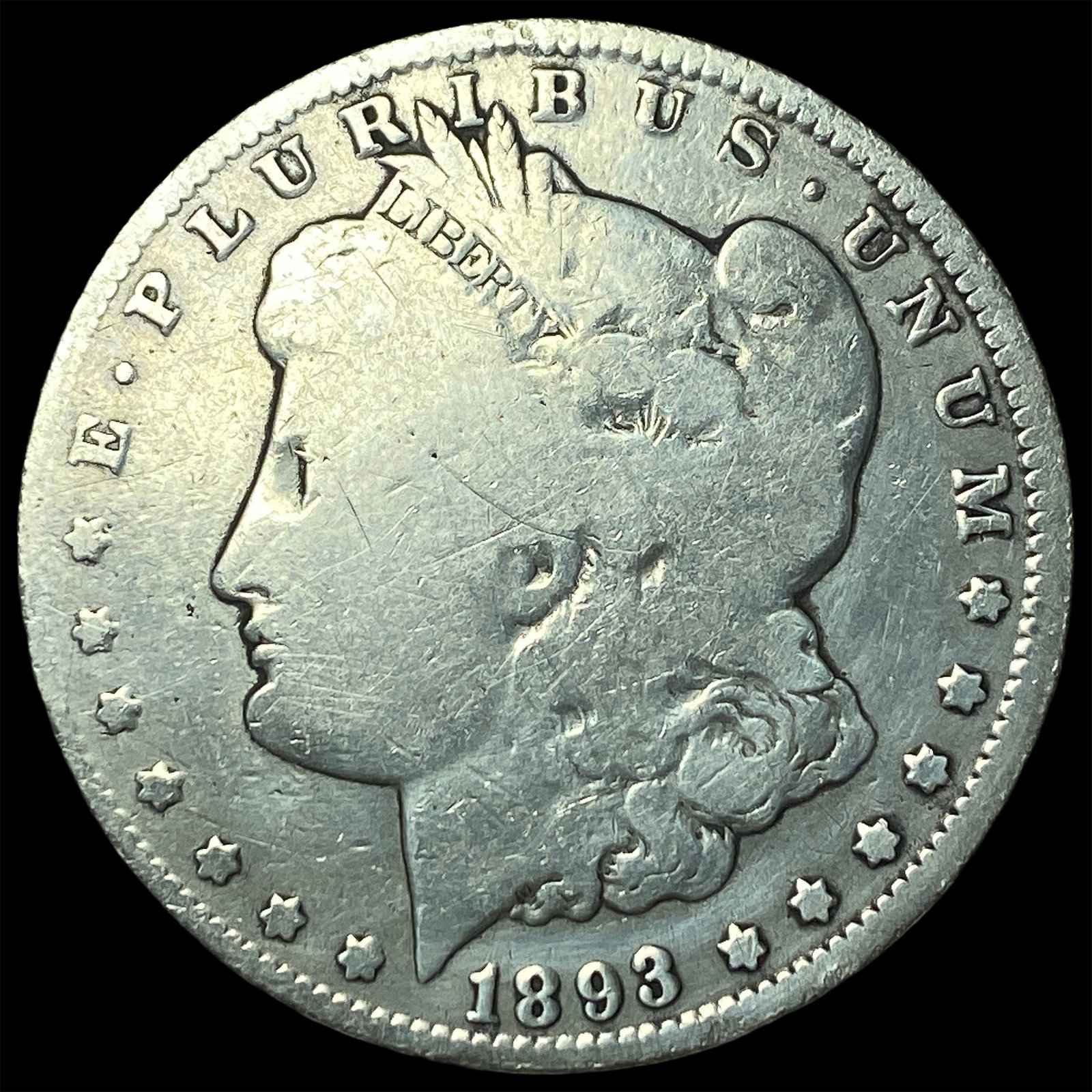 1893-O Silver Morgan Dollar NICELY CIRCULATED (1 of 2)