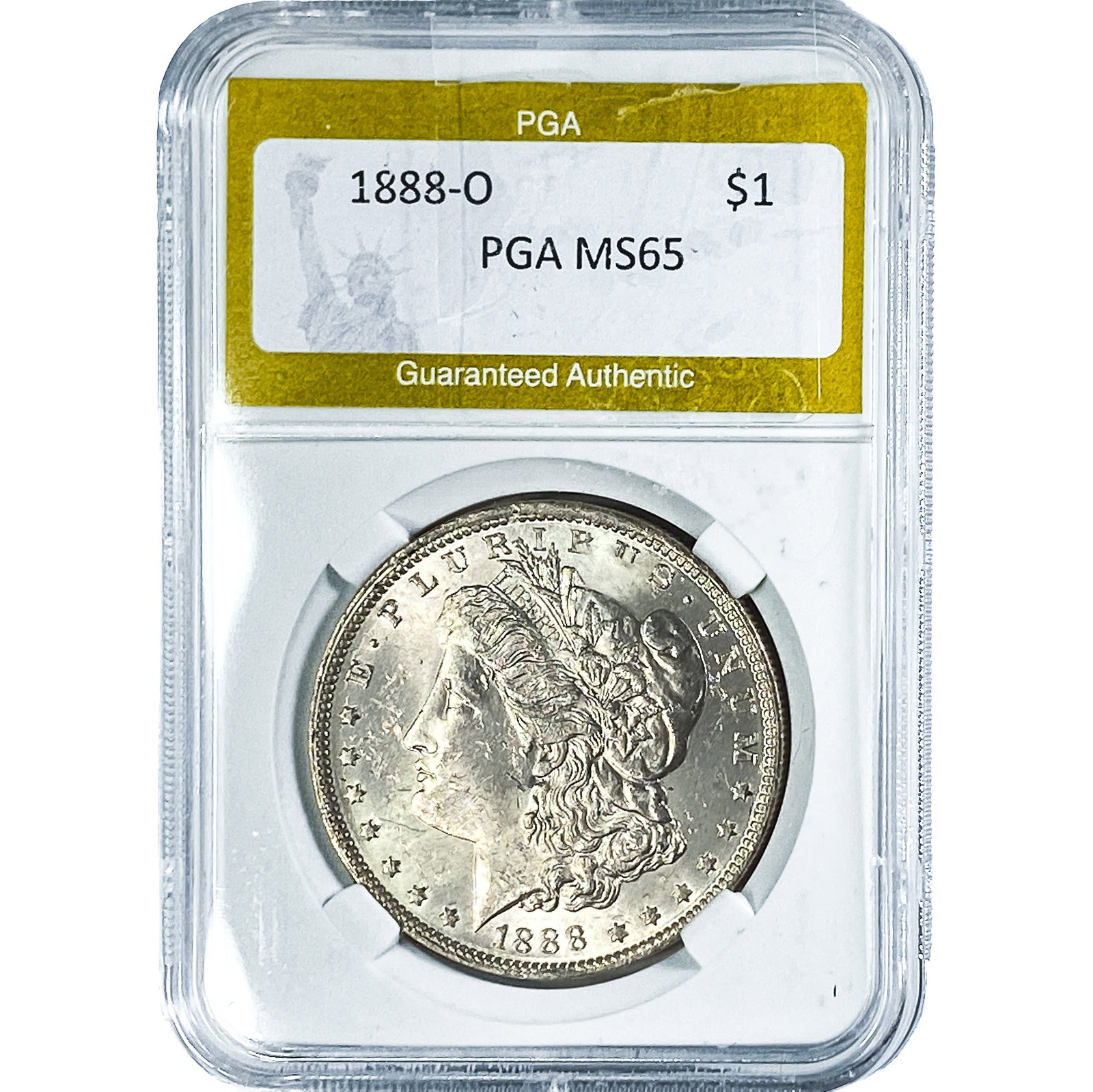 1888-O Morgan Silver Dollar PGA MS65: 1888-O Morgan Silver Dollar PGA MS65