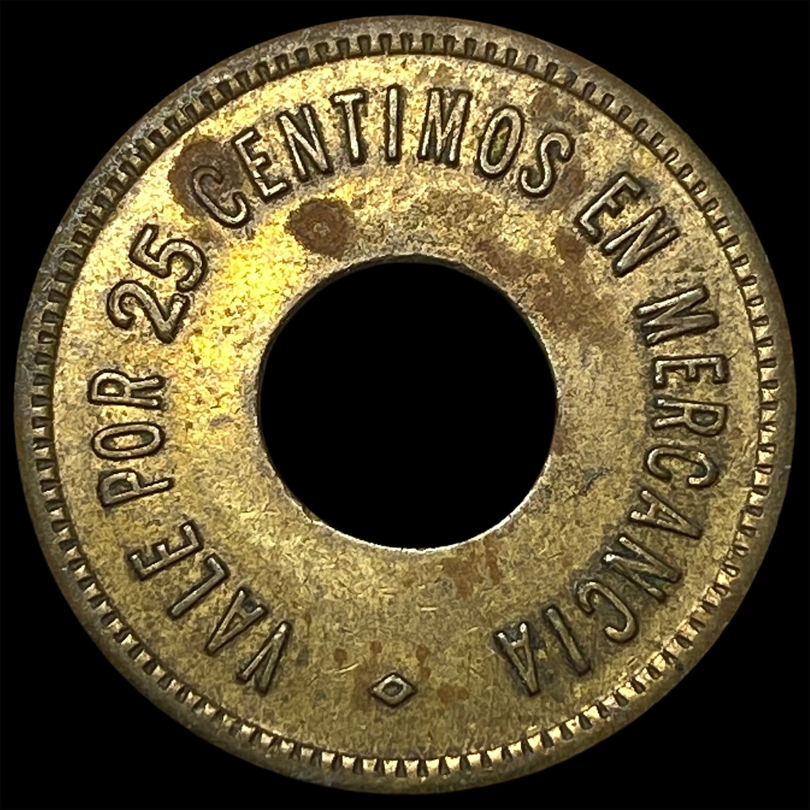 ND Coasta Rica 25 Centimos Token: ND Coasta Rica 25 Centimos Token