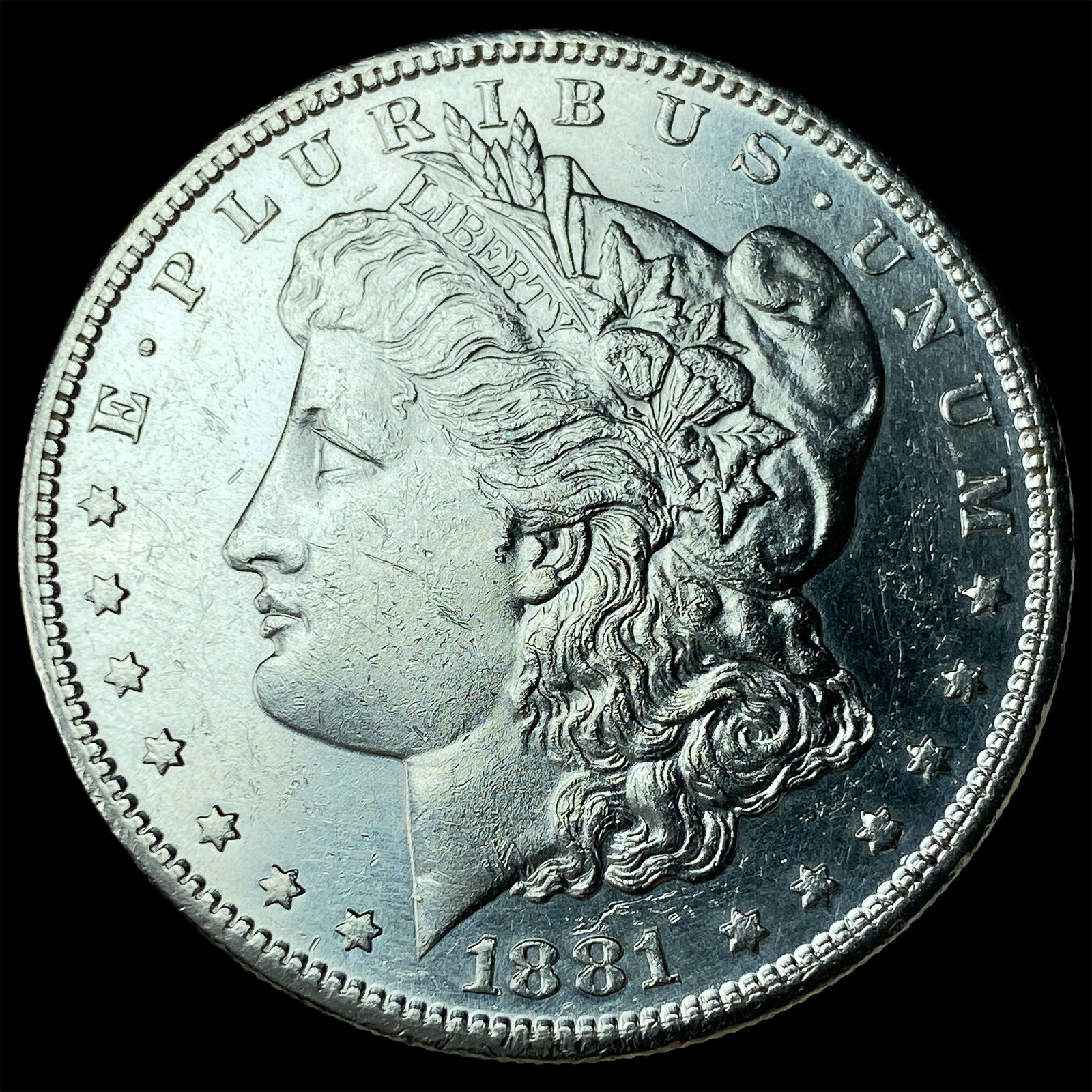 1881-S Silver Morgan Dollar CHOICE BU: 1881-S Silver Morgan Dollar CHOICE BU