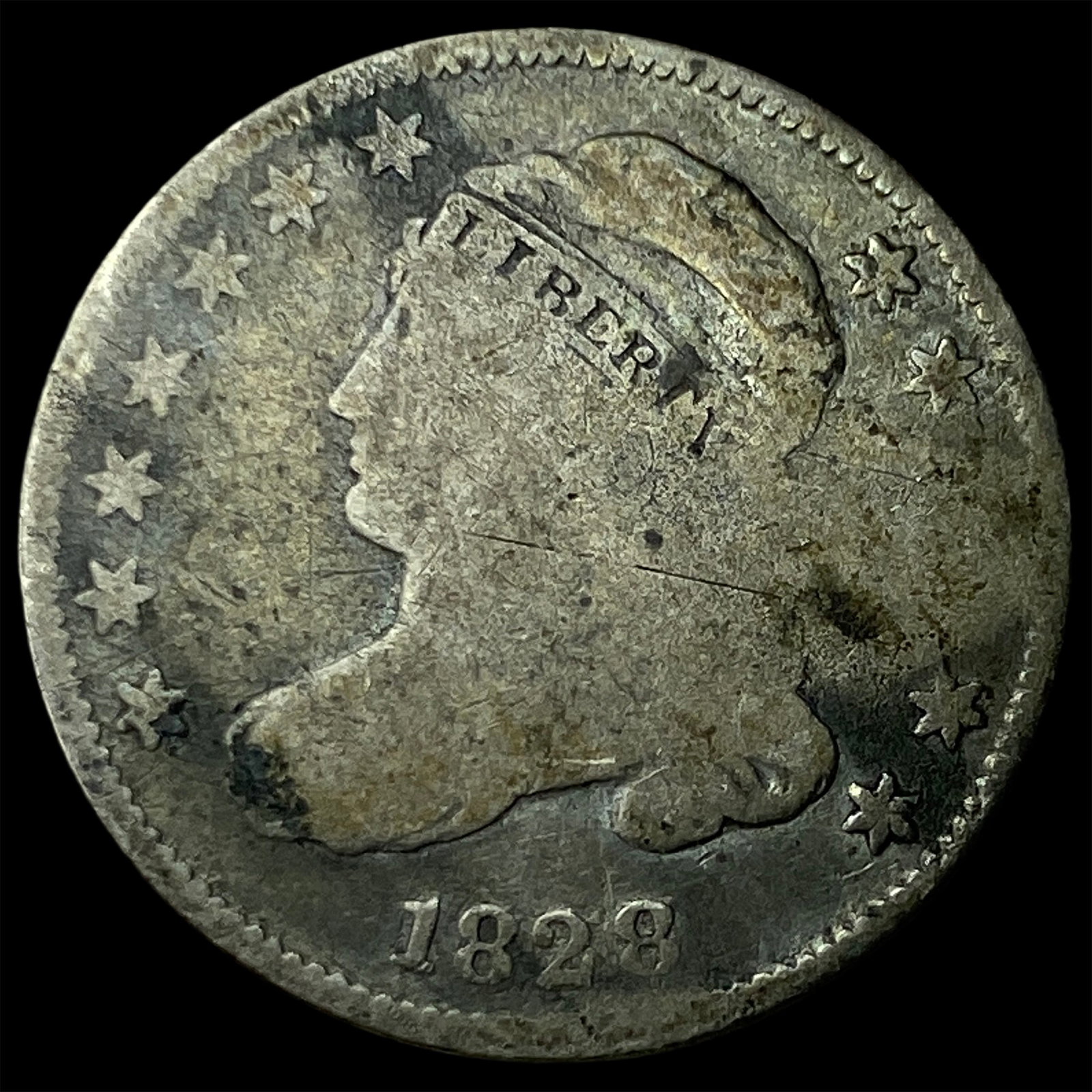 1828 Capped Bust Dime LIGHTLY CIRCULATED (1 of 2)