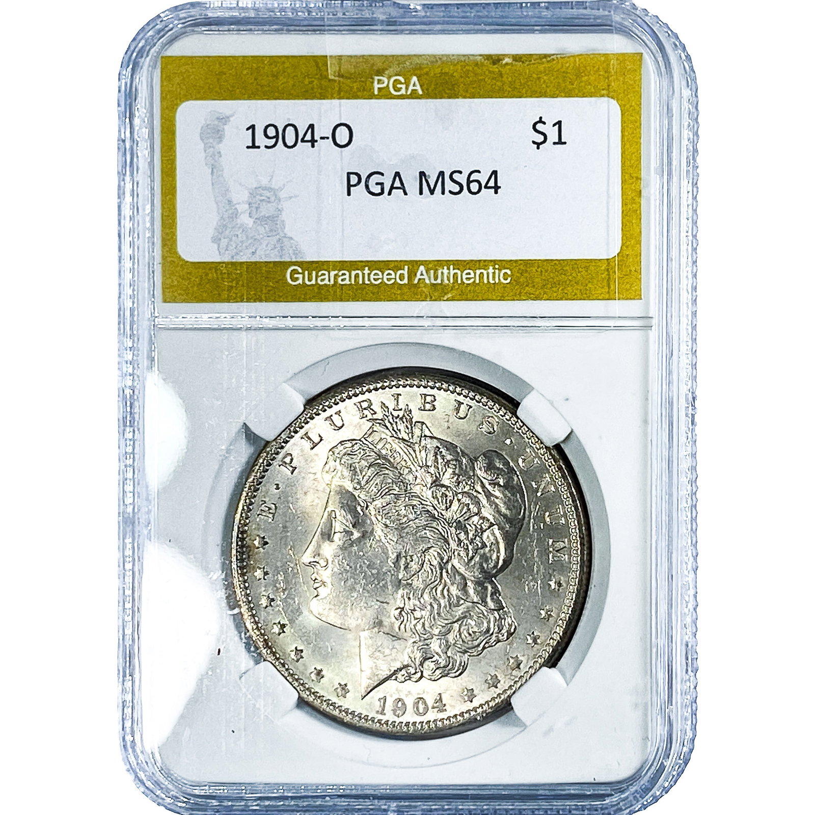 1904-O Morgan Silver Dollar PGA MS64: 1904-O Morgan Silver Dollar PGA MS64