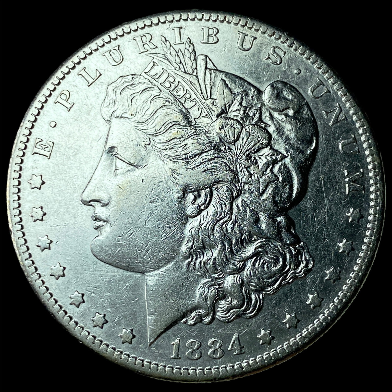 1884-S Silver Morgan Dollar CLOSELY UNCIRCULATED: 1884-S Silver Morgan Dollar CLOSELY UNCIRCULATED