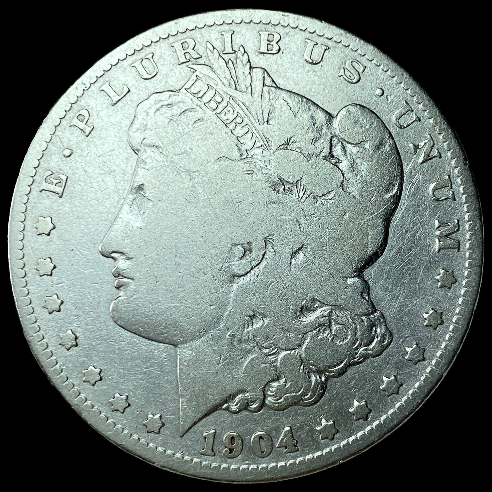 1904-S Silver Morgan Dollar LIGHTLY CIRCULATED: 1904-S Silver Morgan Dollar LIGHTLY CIRCULATED