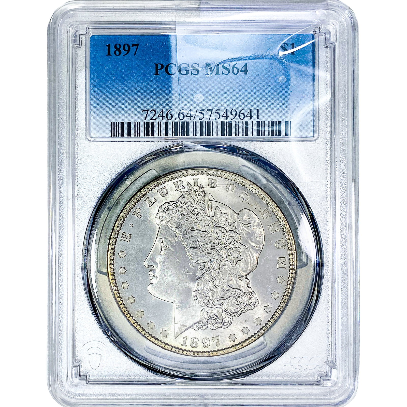 1897 Morgan Silver Dollar PCGS MS64: 1897 Morgan Silver Dollar PCGS MS64