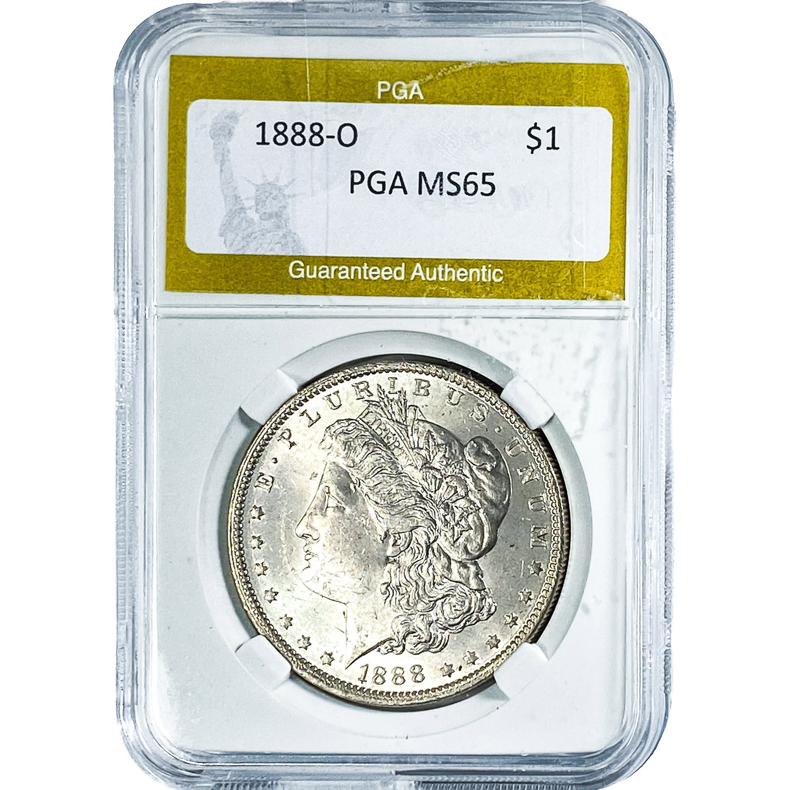 1888-O Morgan Silver Dollar PGA MS65: 1888-O Morgan Silver Dollar PGA MS65