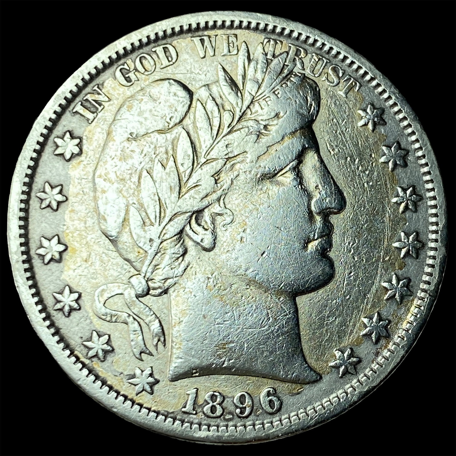 1896-S Silver Barber Half Dollar NEARLY UNCIRCULATED (1 of 2)