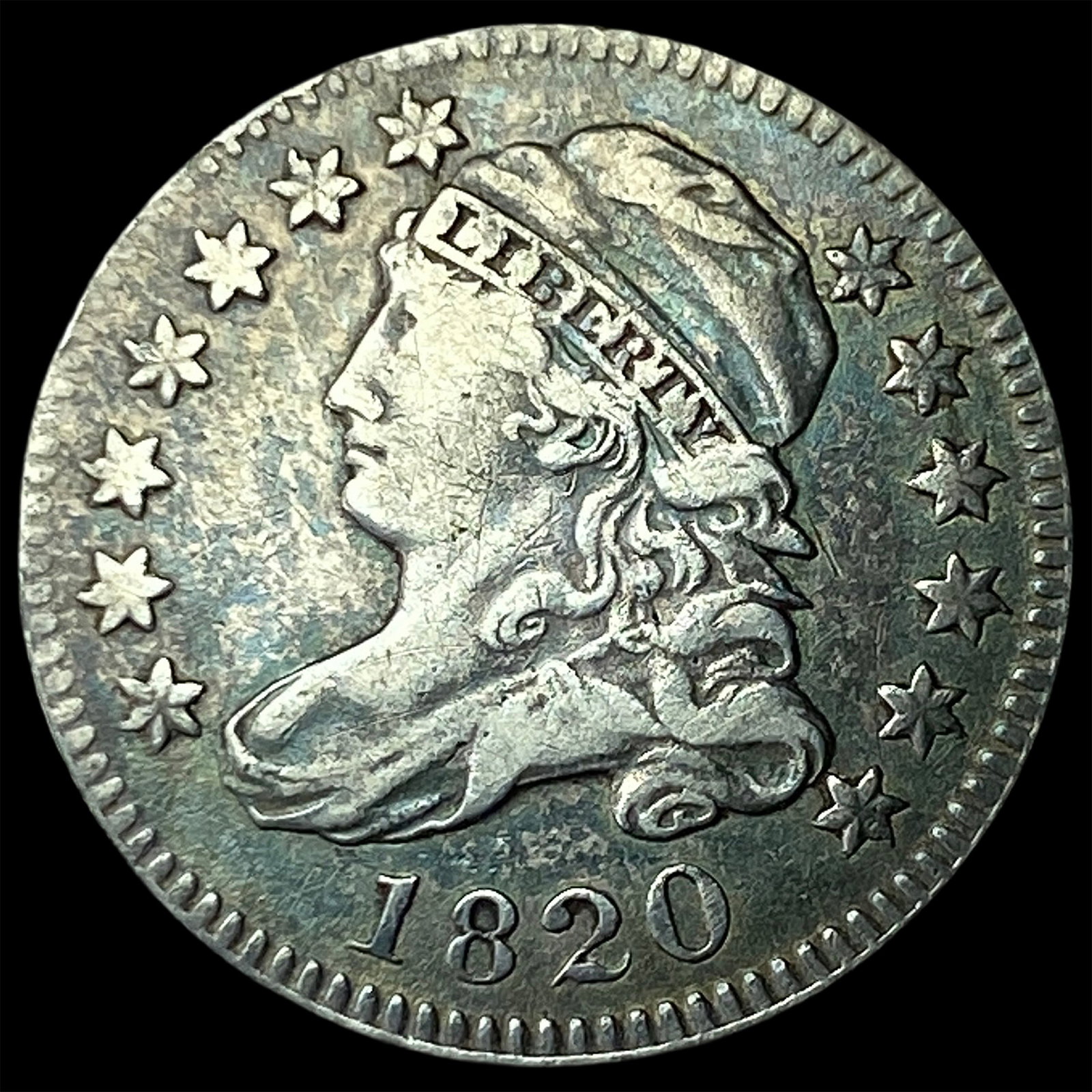1820 Capped Bust Dime NEARLY UNCIRCULATED (1 of 2)