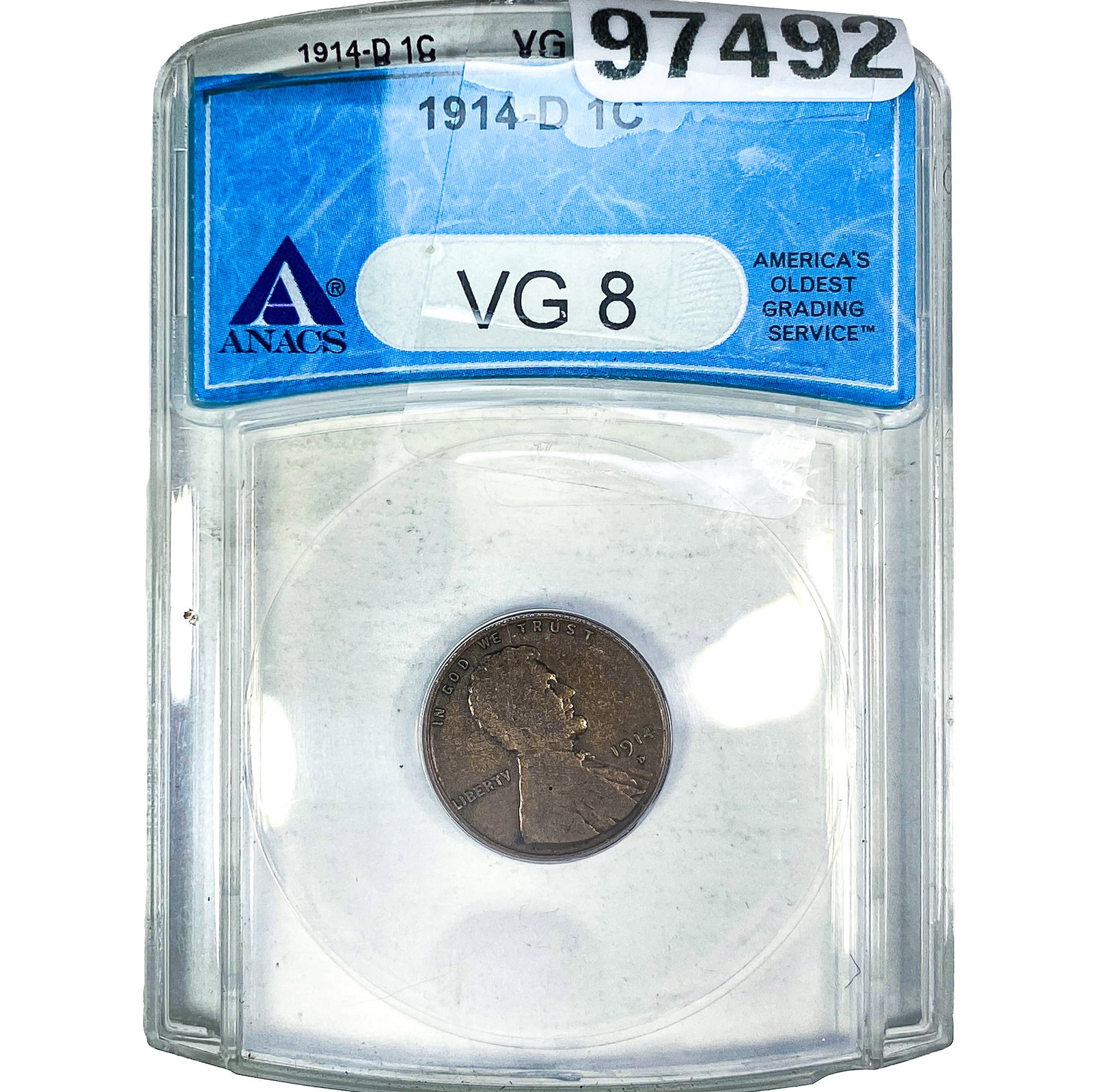 1914-D Wheat Cent ANACS VG8 (1 of 2)