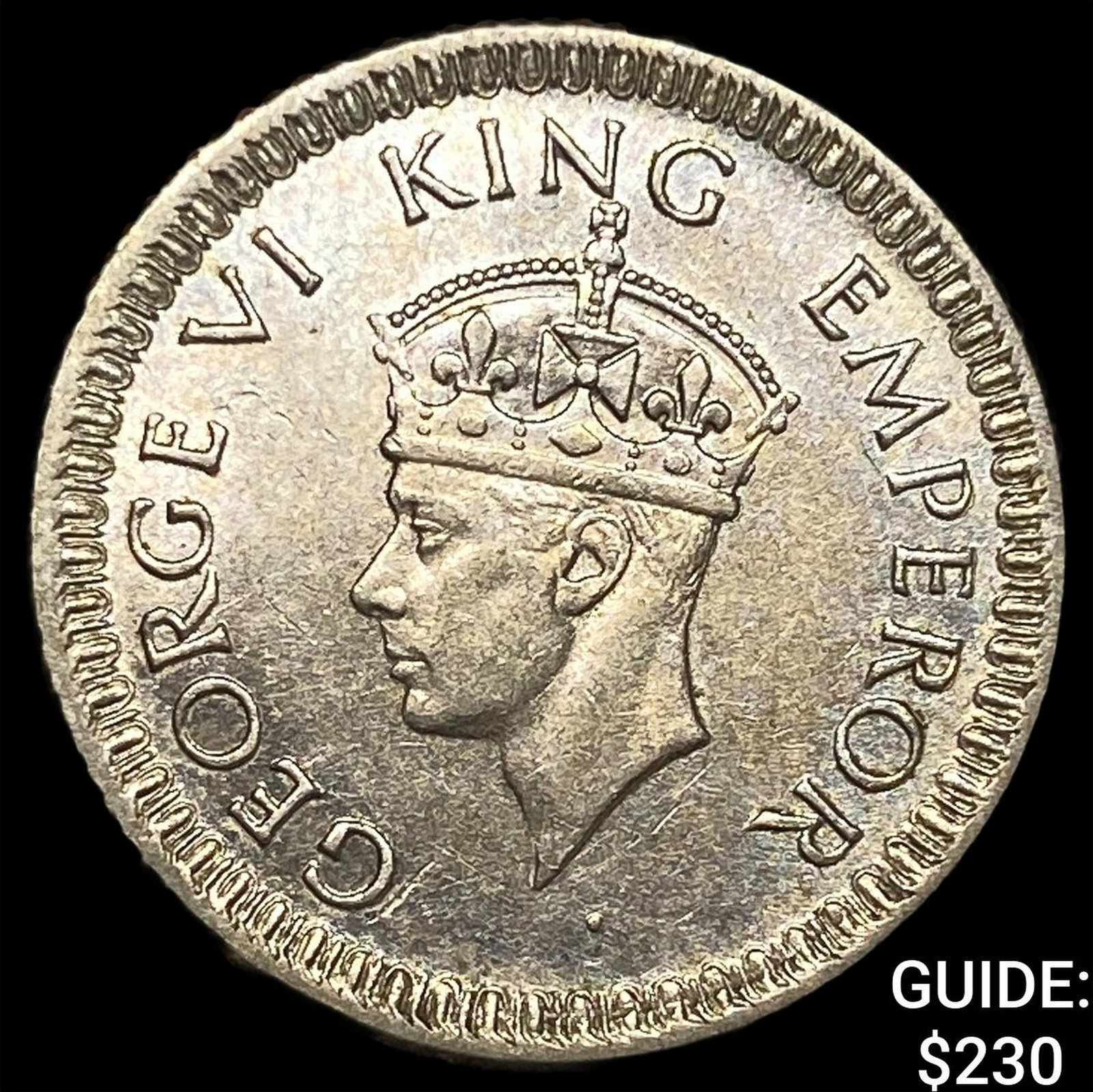 1942 British-India Silver 1/4 Rupee (1 of 2)