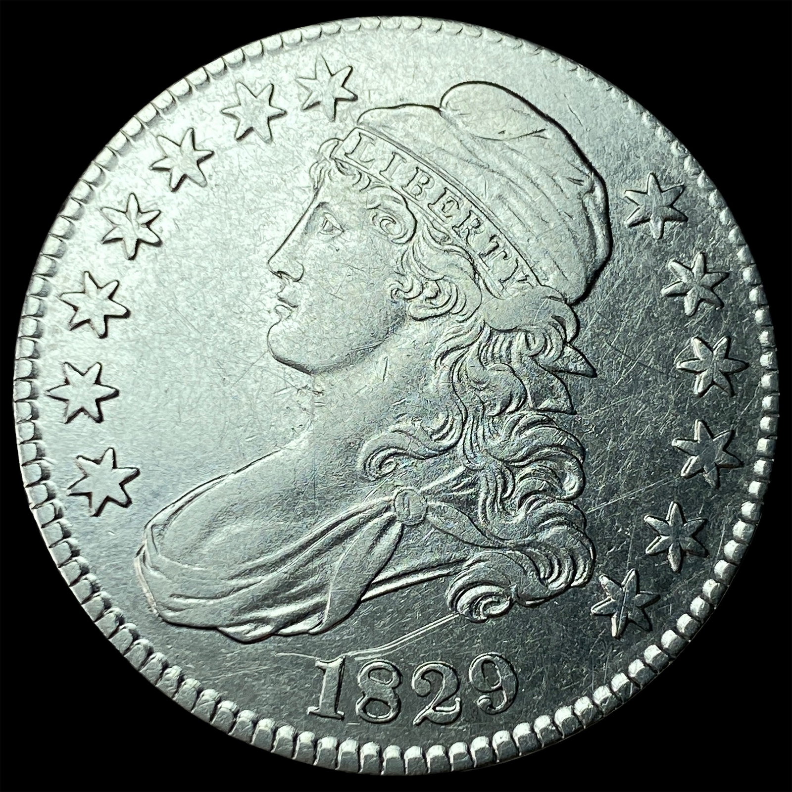 1829 Capped Bust Half Dollar UNCIRCULATED (1 of 2)
