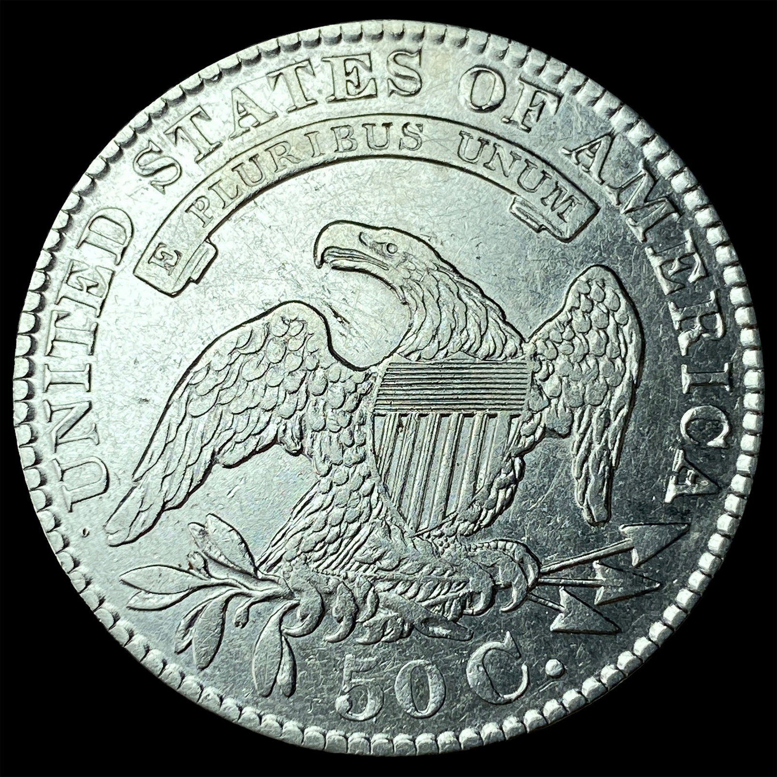 1829 Capped Bust Half Dollar UNCIRCULATED - 2