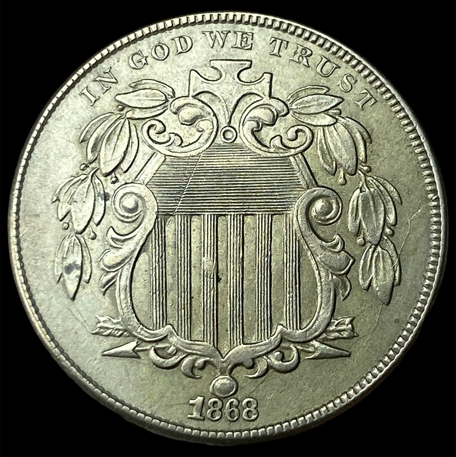 1868 Shield Nickel UNCIRCULATED (1 of 2)