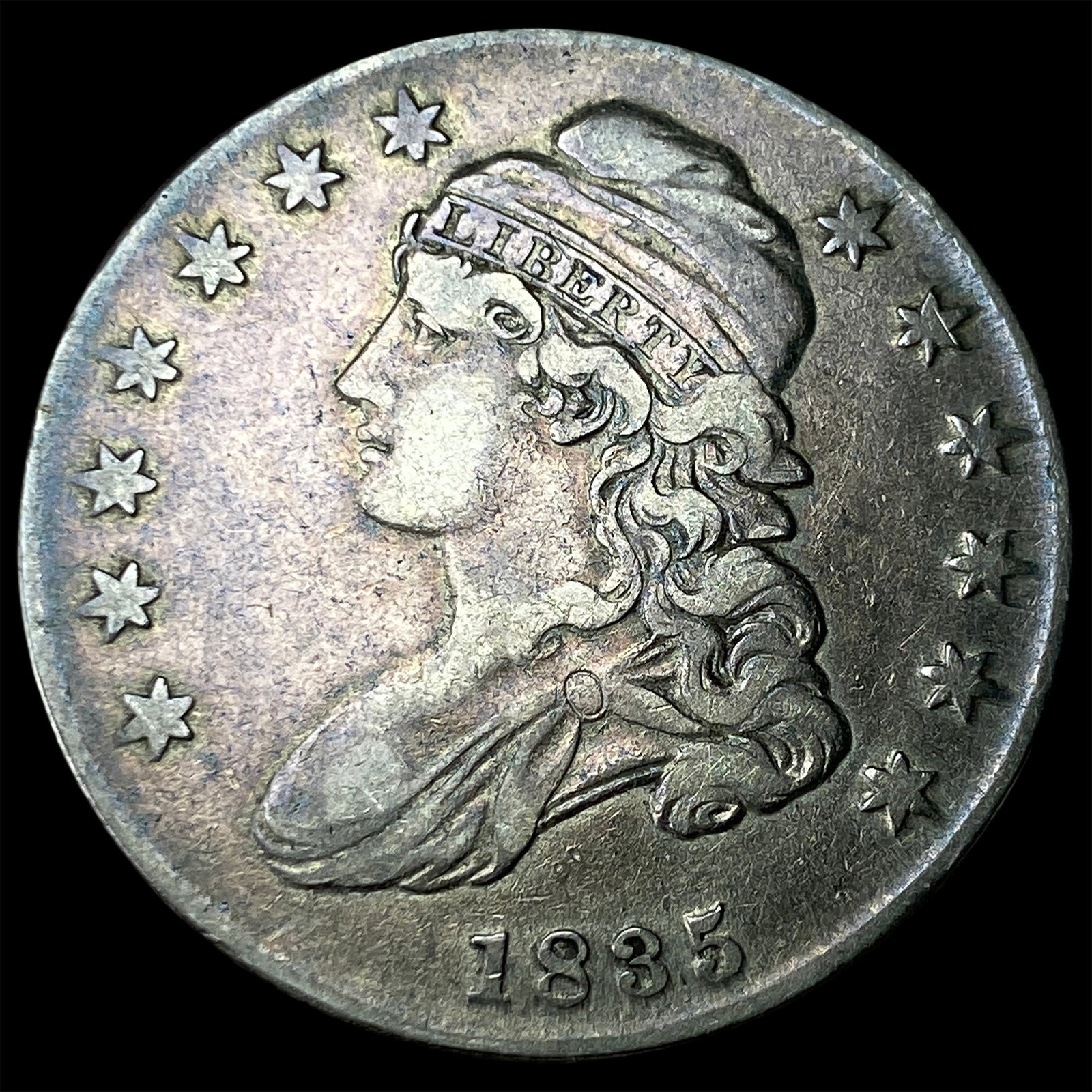 1835 Capped Bust Half Dollar NEARLY UNCIRCULATED (1 of 2)