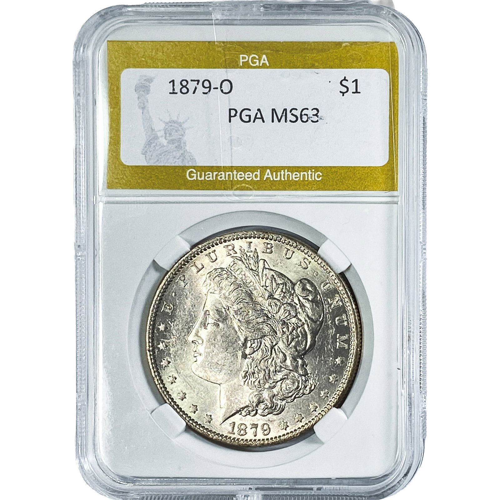 1879-O Morgan Silver Dollar PGA MS63: 1879-O Morgan Silver Dollar PGA MS63