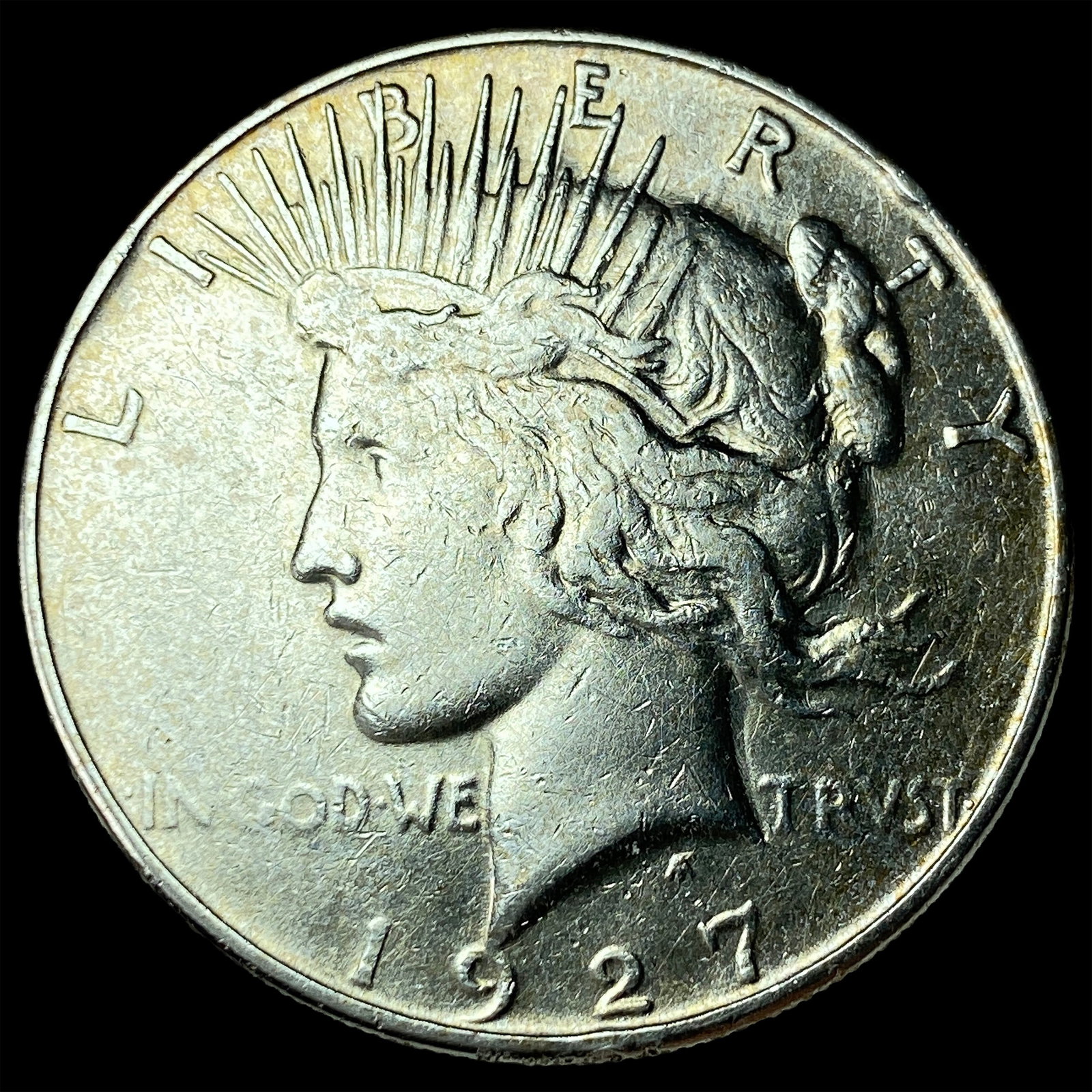 1927 Silver Peace Dollar CLOSELY UNCIRCULATED: 1927 Silver Peace Dollar CLOSELY UNCIRCULATED