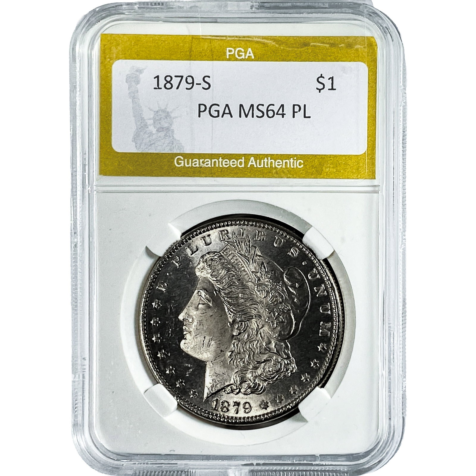 1879-S Morgan Silver Dollar PGA MS64 PL (1 of 2)