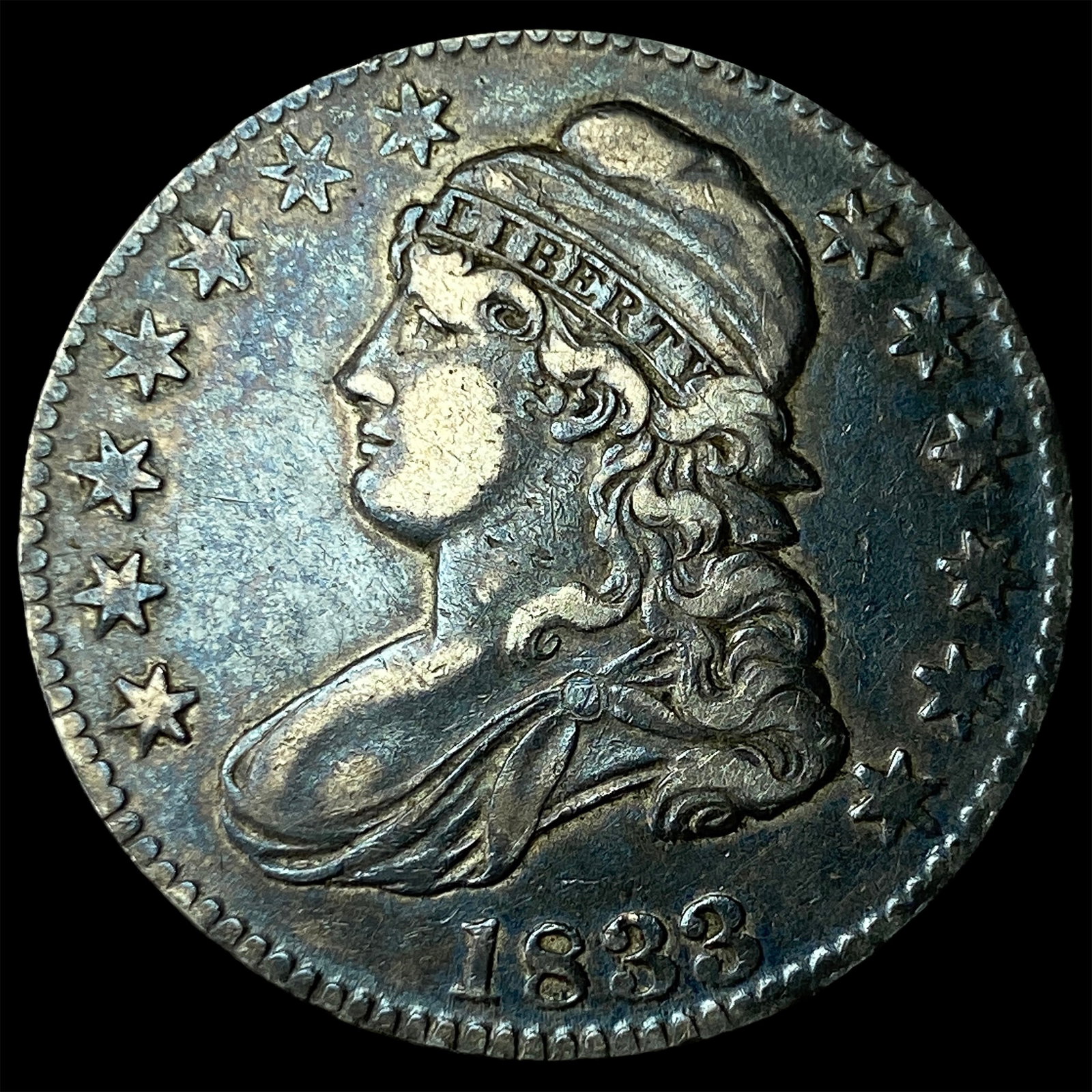 1833 Capped Bust Half Dollar CHOICE AU (1 of 2)