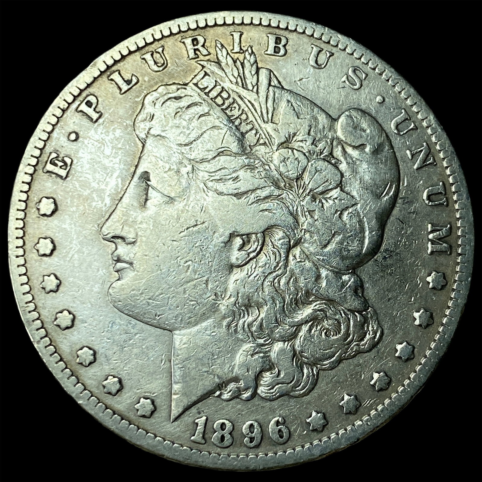 1896-S Silver Morgan Dollar NEARLY UNCIRCULATED: 1896-S Silver Morgan Dollar NEARLY UNCIRCULATED