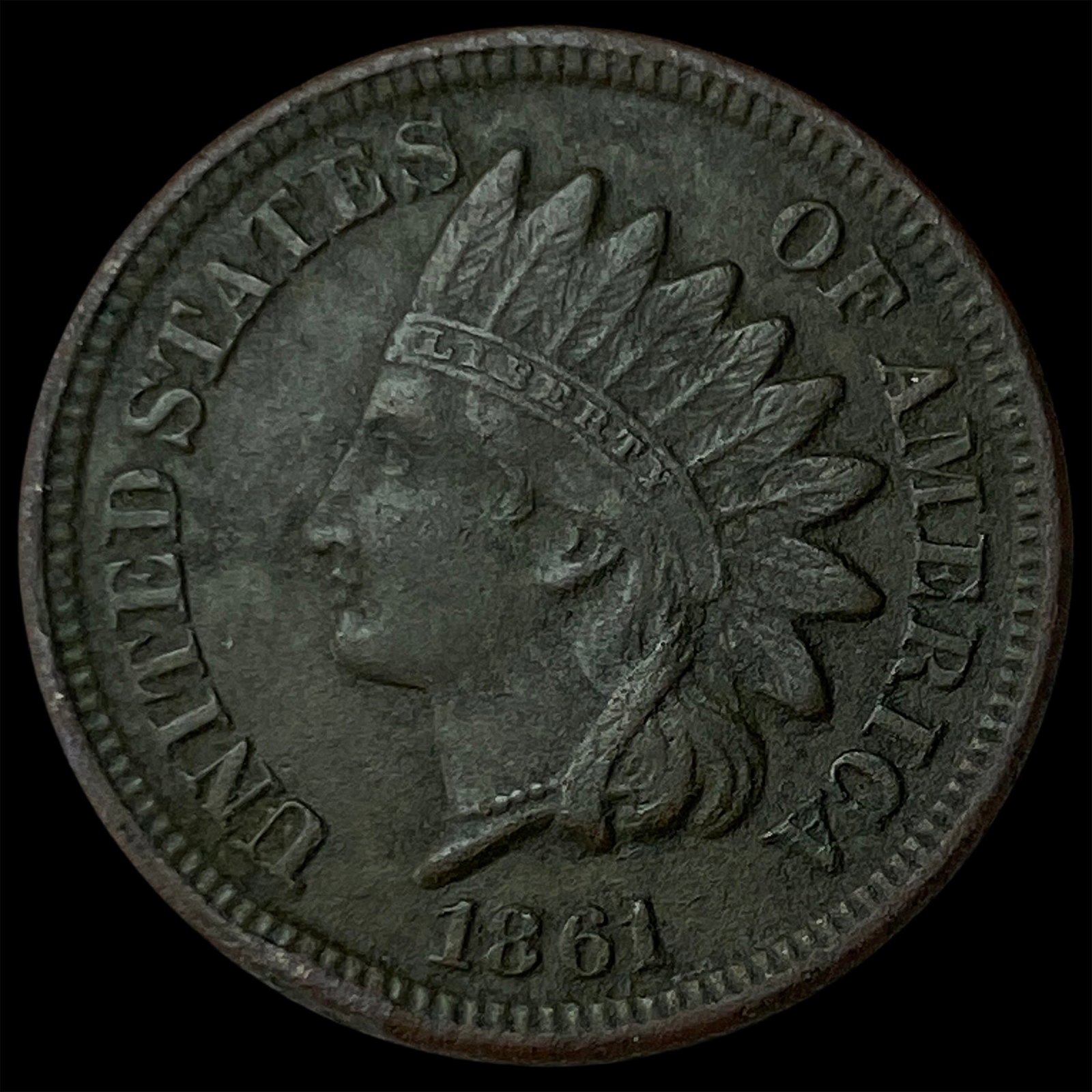 1861 Indian Head Cent CLOSELY UNCIRCULATED (1 of 2)