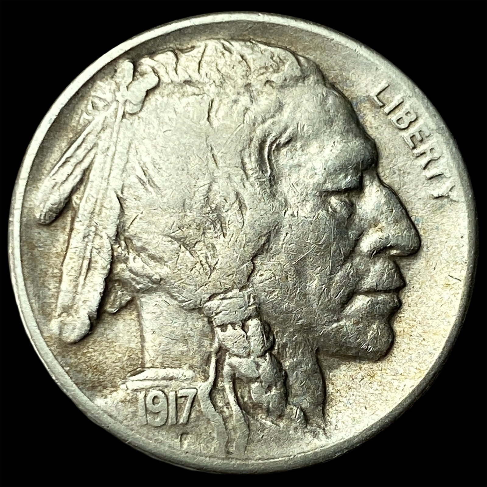 1917-S Buffalo Nickel CLOSELY UNCIRCULATED: 1917-S Buffalo Nickel CLOSELY UNCIRCULATED