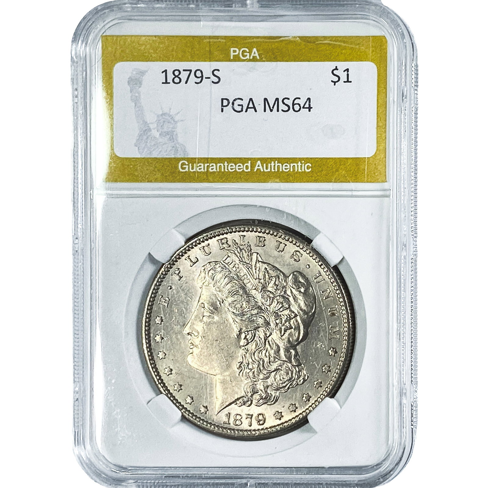 1879-S Morgan Silver Dollar PGA MS64 (1 of 2)