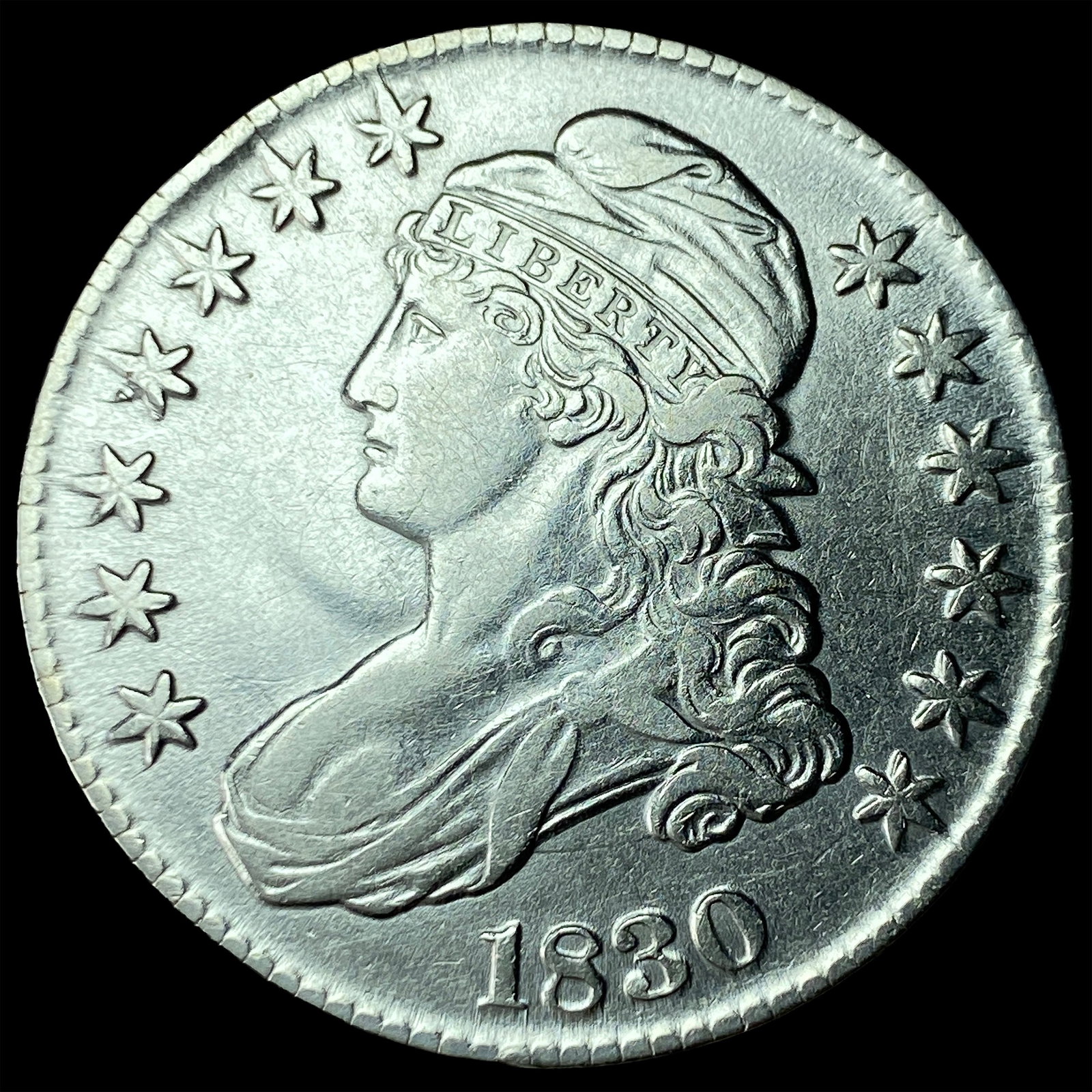 1830 Capped Bust Half Dollar CHOICE AU (1 of 2)