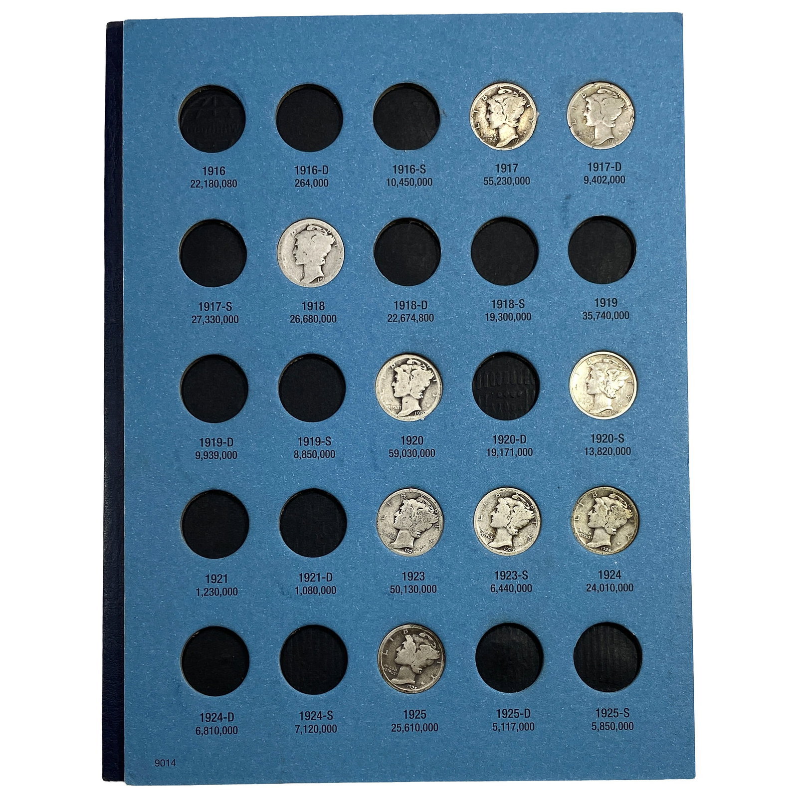 1917-1945 Mercury Dimes Album (1 of 4)