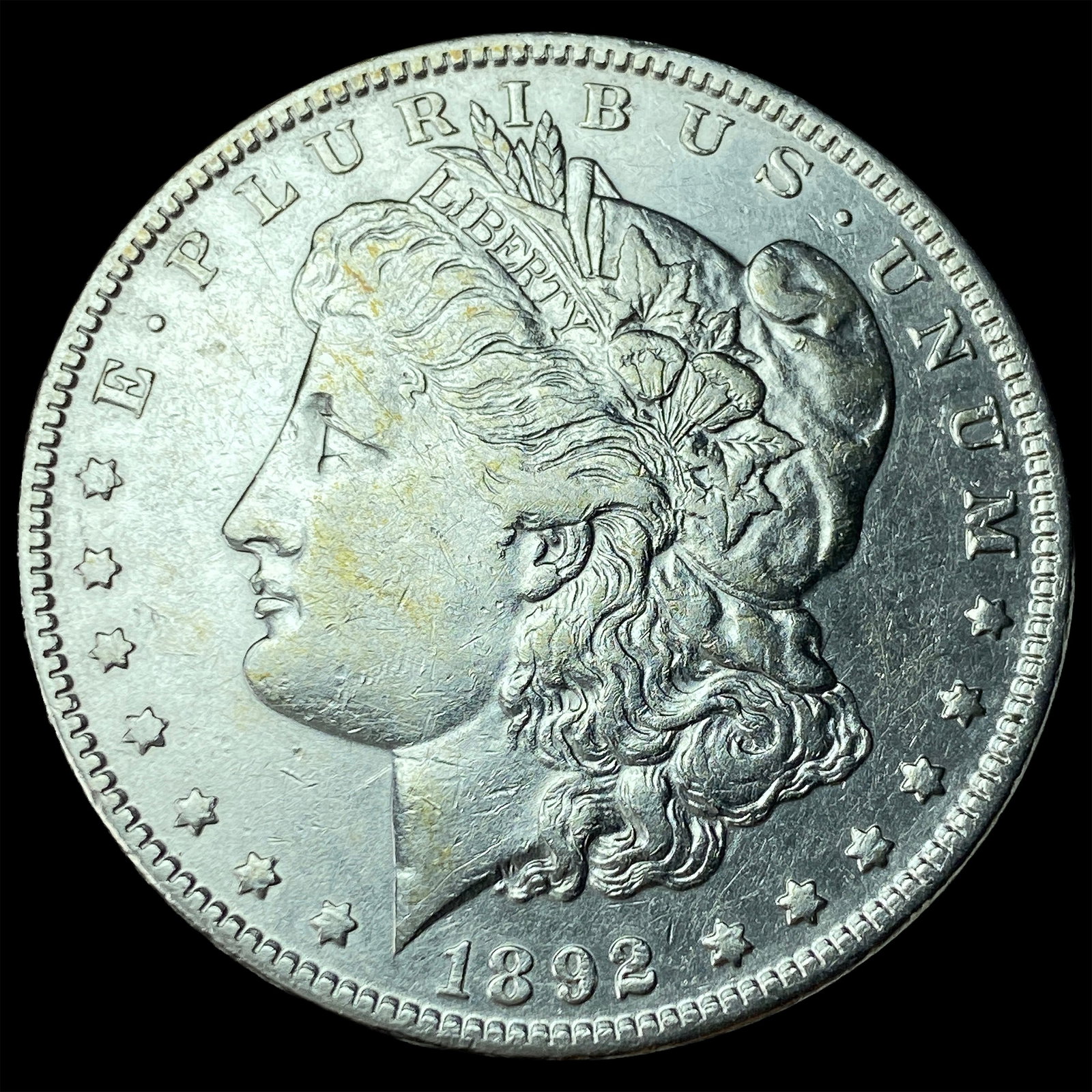1892-S Silver Morgan Dollar CHOICE AU: 1892-S Silver Morgan Dollar CHOICE AU