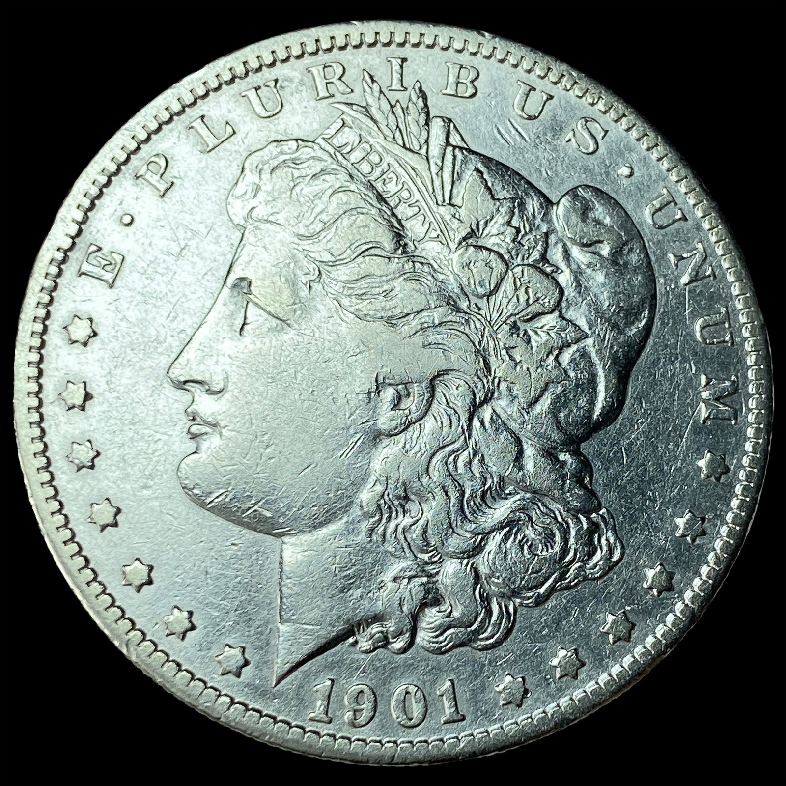 1901-S Silver Morgan Dollar CLOSELY UNCIRCULATED: 1901-S Silver Morgan Dollar CLOSELY UNCIRCULATED