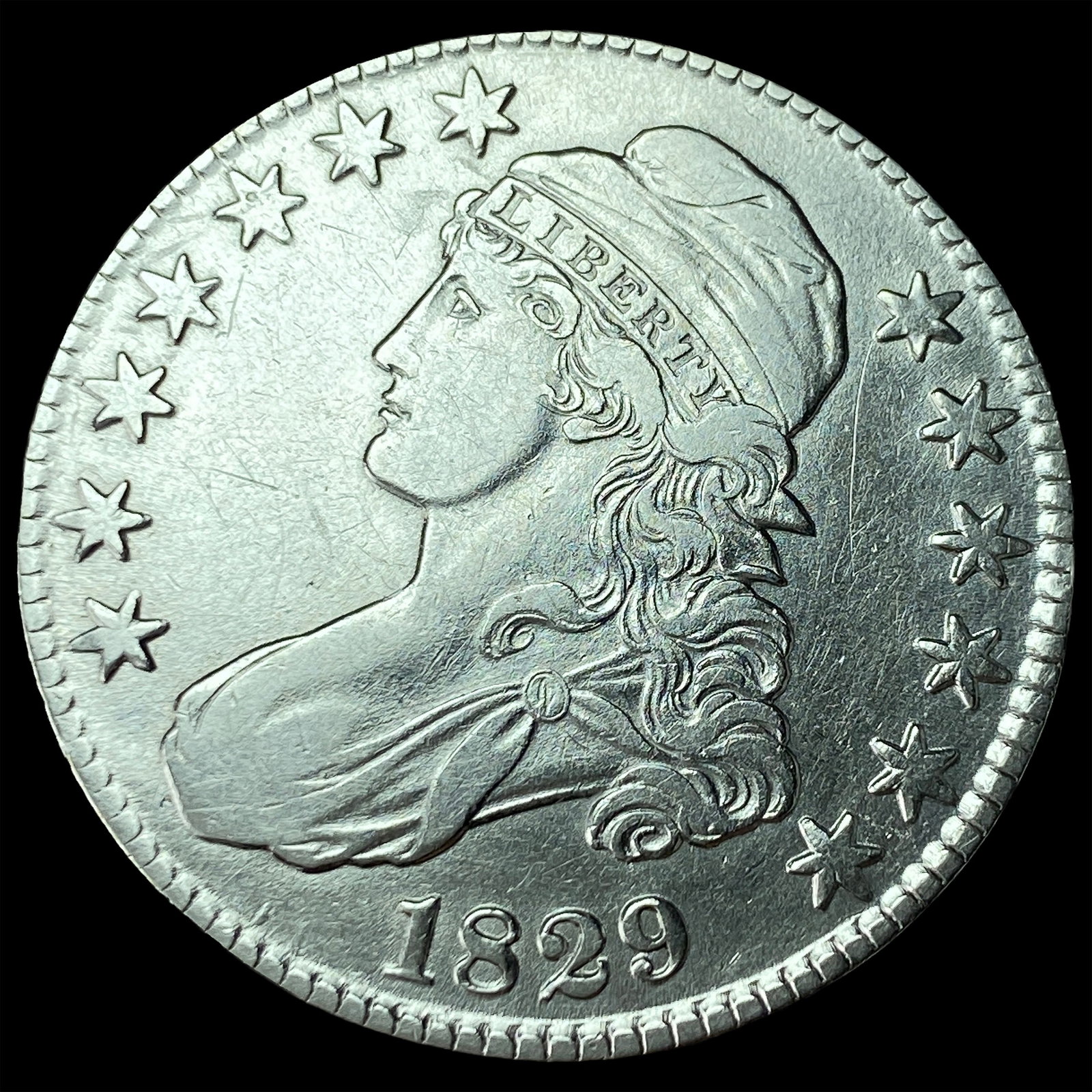1829 Capped Bust Half Dollar CHOICE AU (1 of 2)