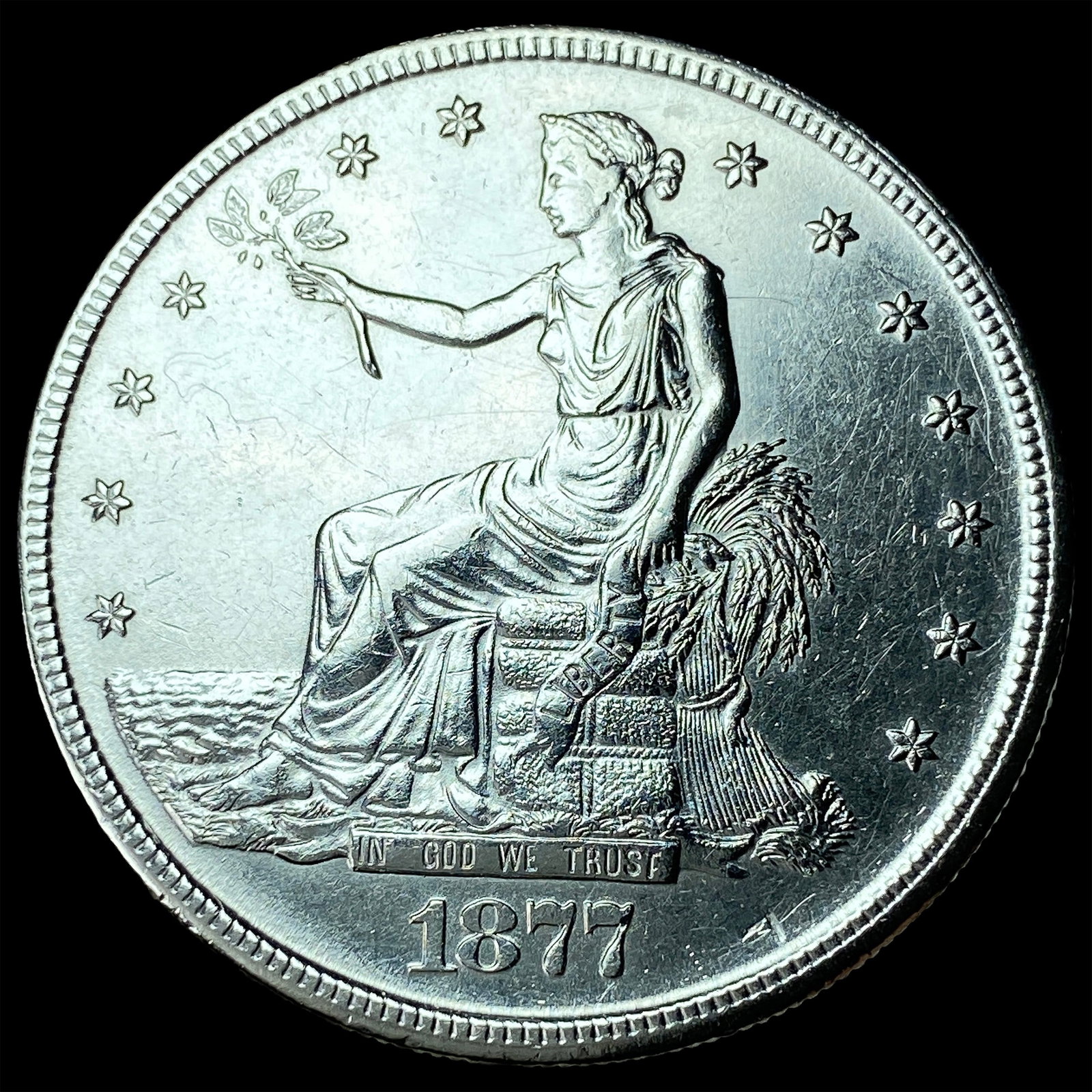 1877-S Silver Trade Dollar UNCIRCULATED: 1877-S Silver Trade Dollar UNCIRCULATED