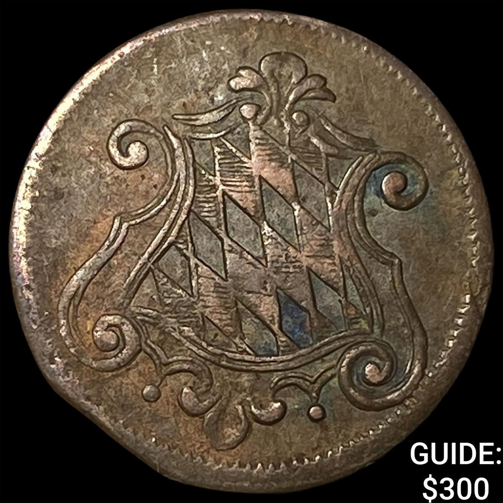 1766A German States Bavaria Copper 1 Pfennig (1 of 2)
