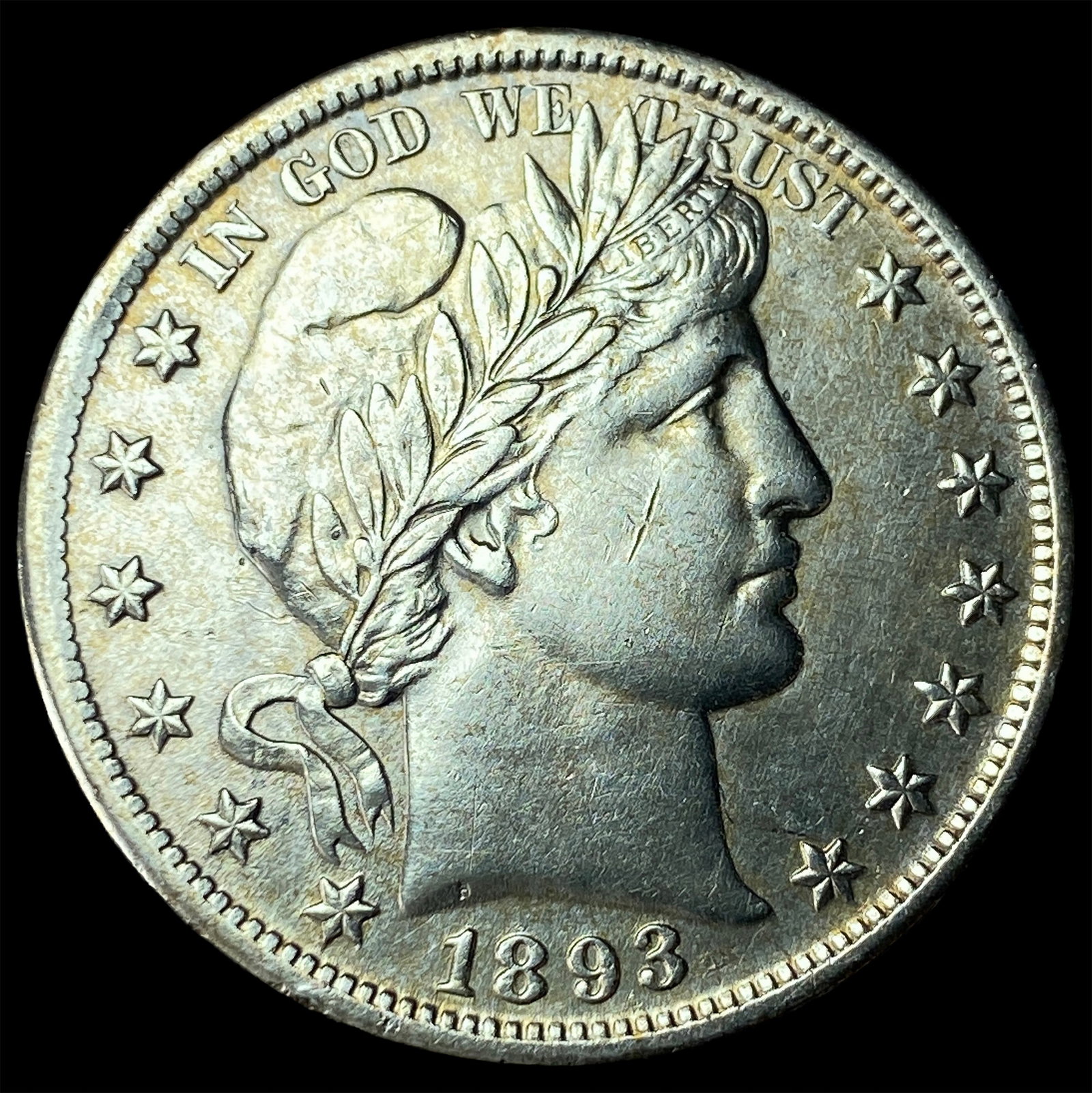 1893 Silver Half Dollar (Barber) UNCIRCULATED: 1893 Silver Half Dollar (Barber) UNCIRCULATED