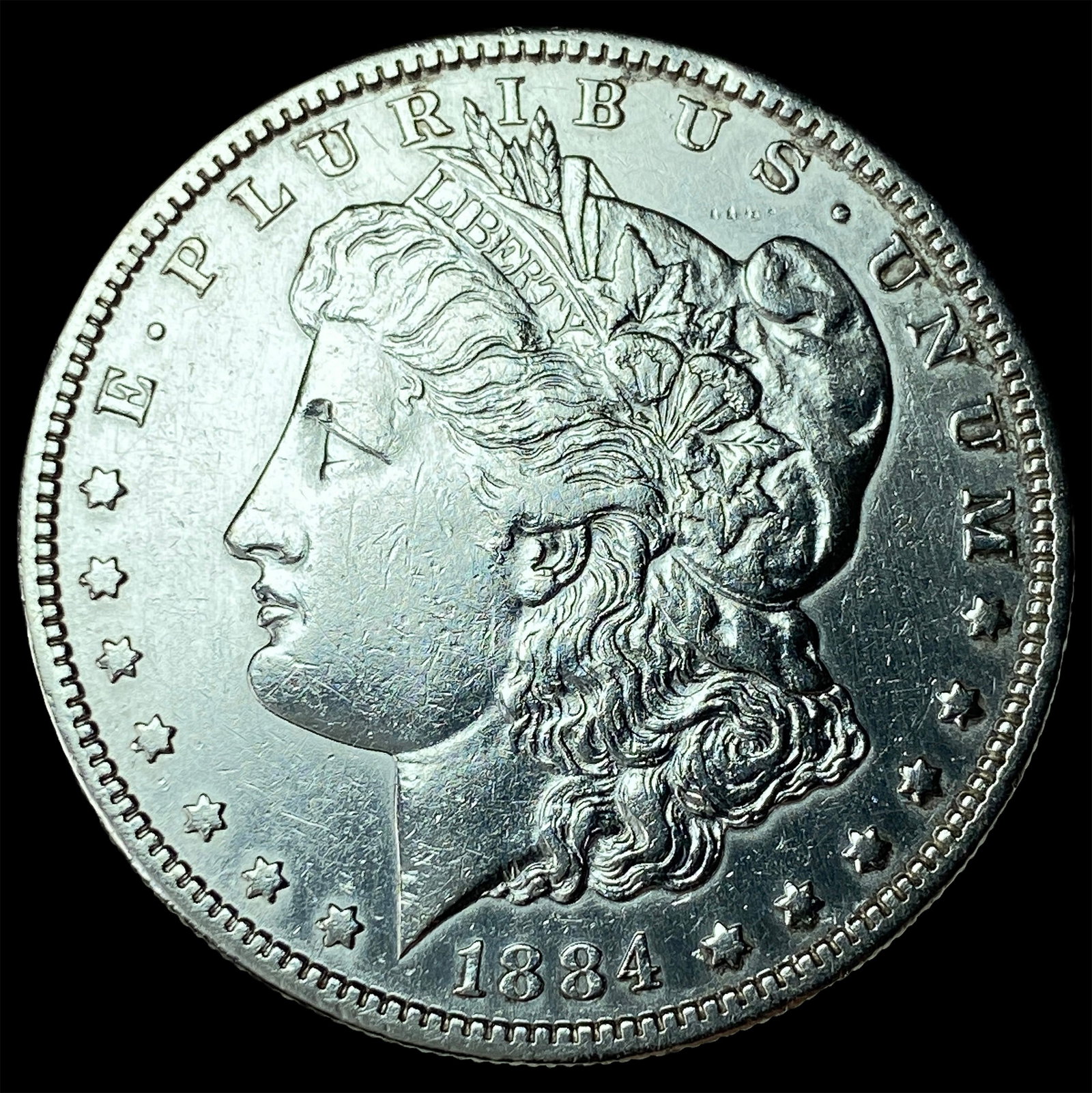 1884-S Silver Morgan Dollar CHOICE AU: 1884-S Silver Morgan Dollar CHOICE AU