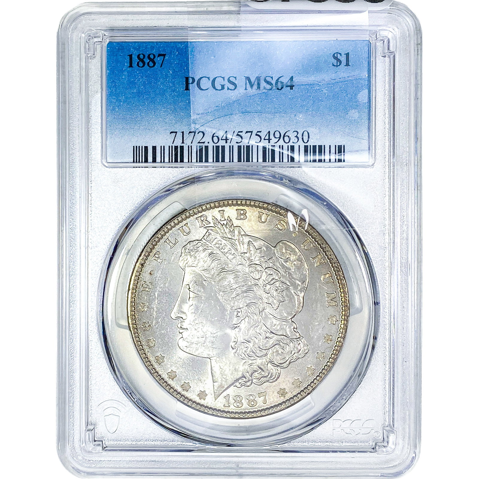 1887 Morgan Silver Dollar PCGS MS64: 1887 Morgan Silver Dollar PCGS MS64